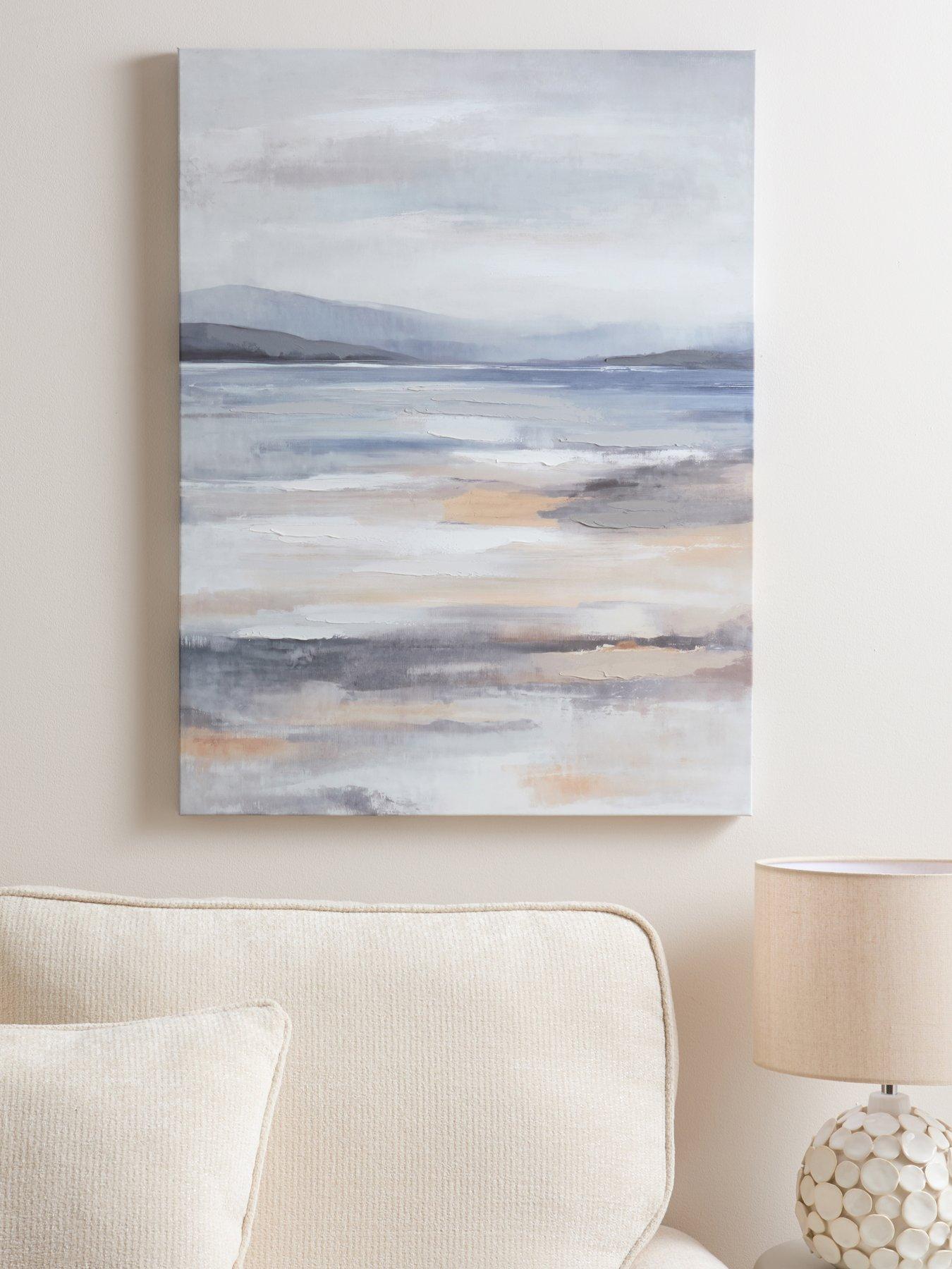 Image 1 of 5 of The Very Collection Abstract Coastal Canvas