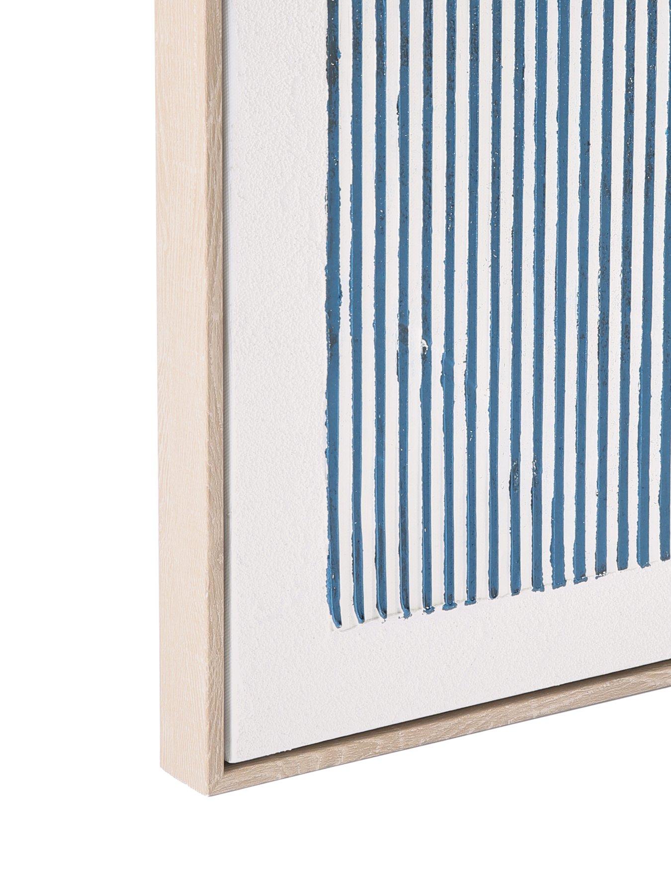 Image 4 of 5 of The Very Collection Blue Linear Canvas