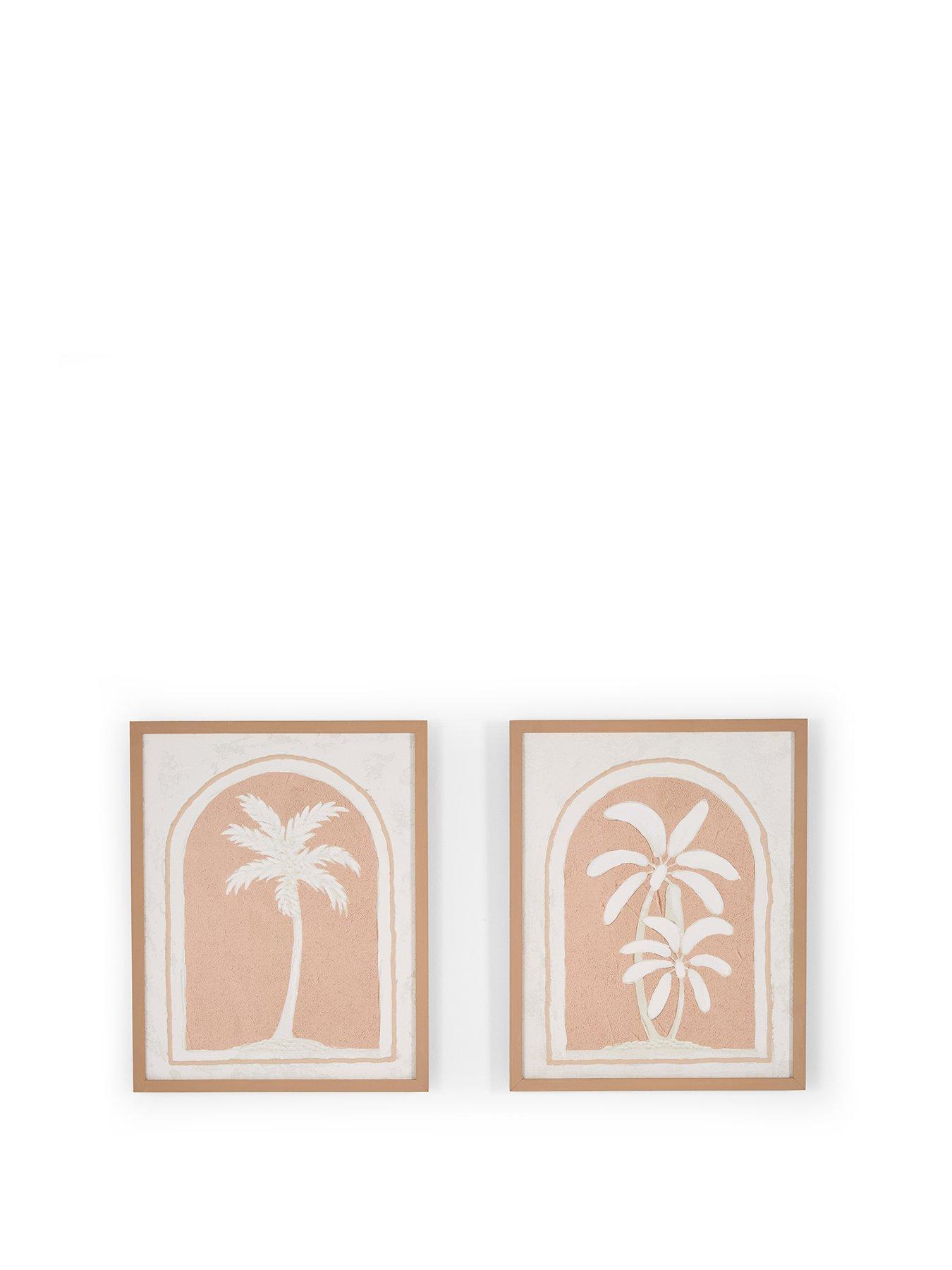 Image 2 of 7 of The Very Collection Set Of 2 Palm Tree Canvas