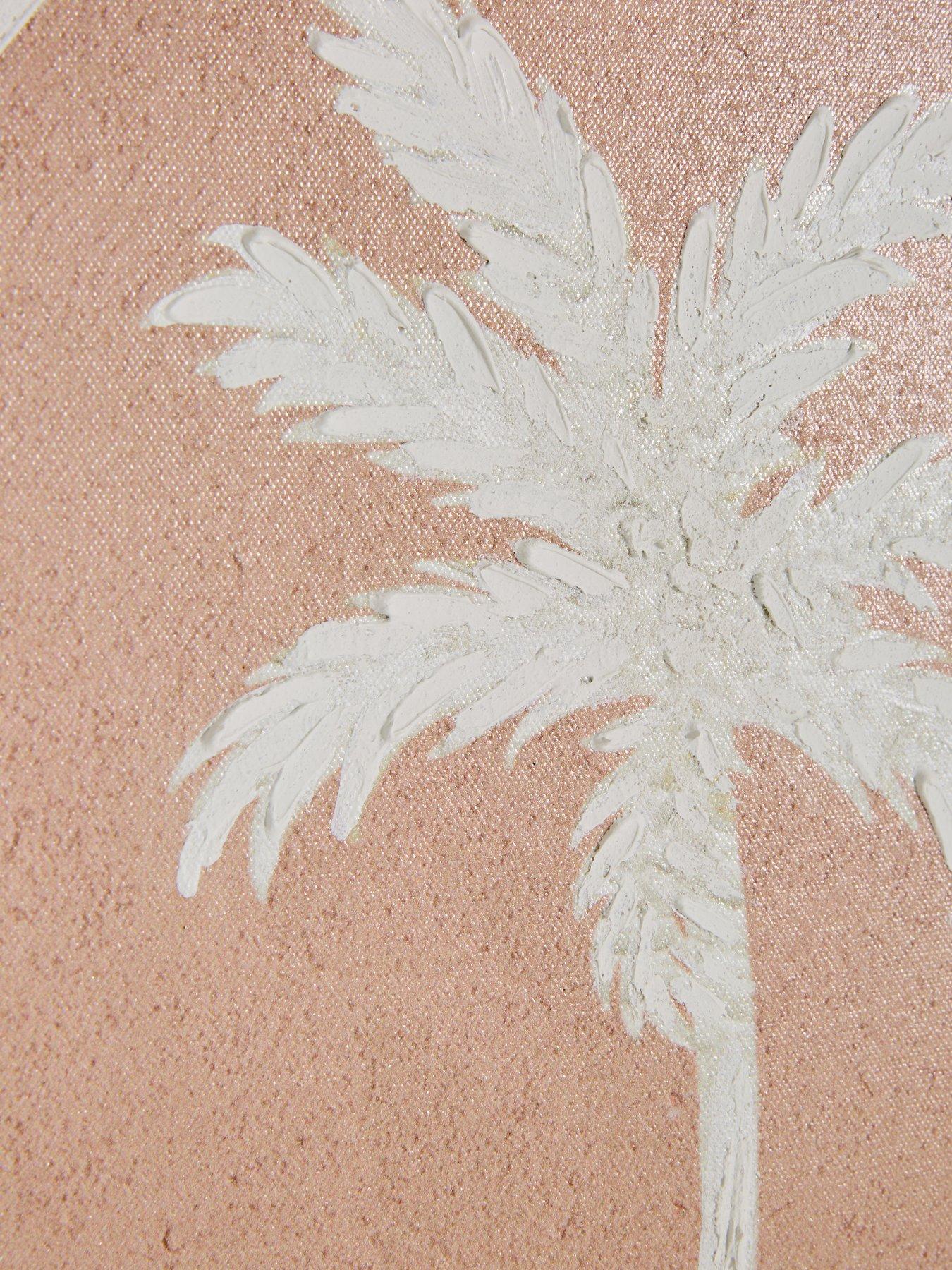 Image 4 of 7 of The Very Collection Set Of 2 Palm Tree Canvas