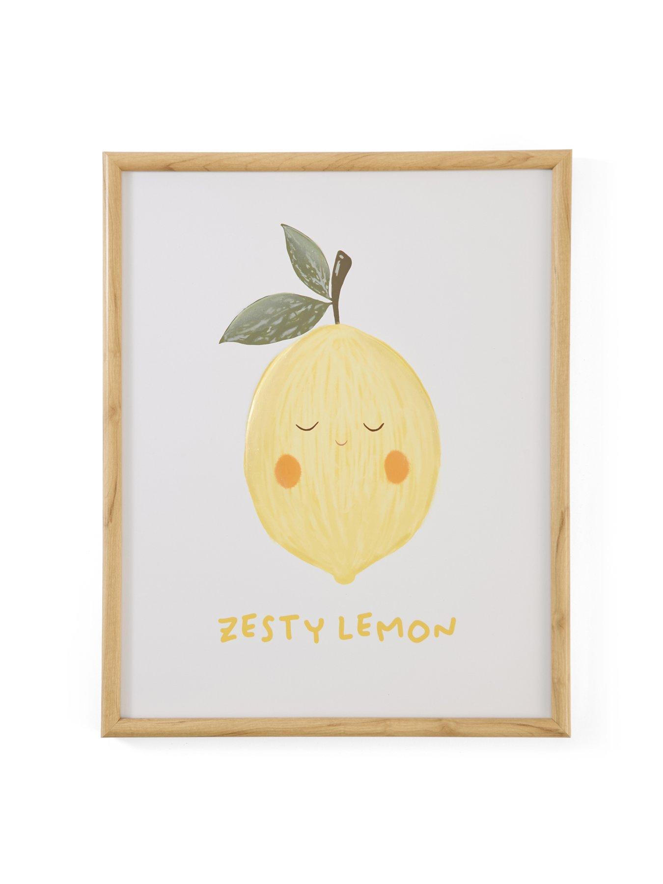 Image 3 of 5 of The Very Collection Set of 3 Kids Fruit Slogan Wall Art