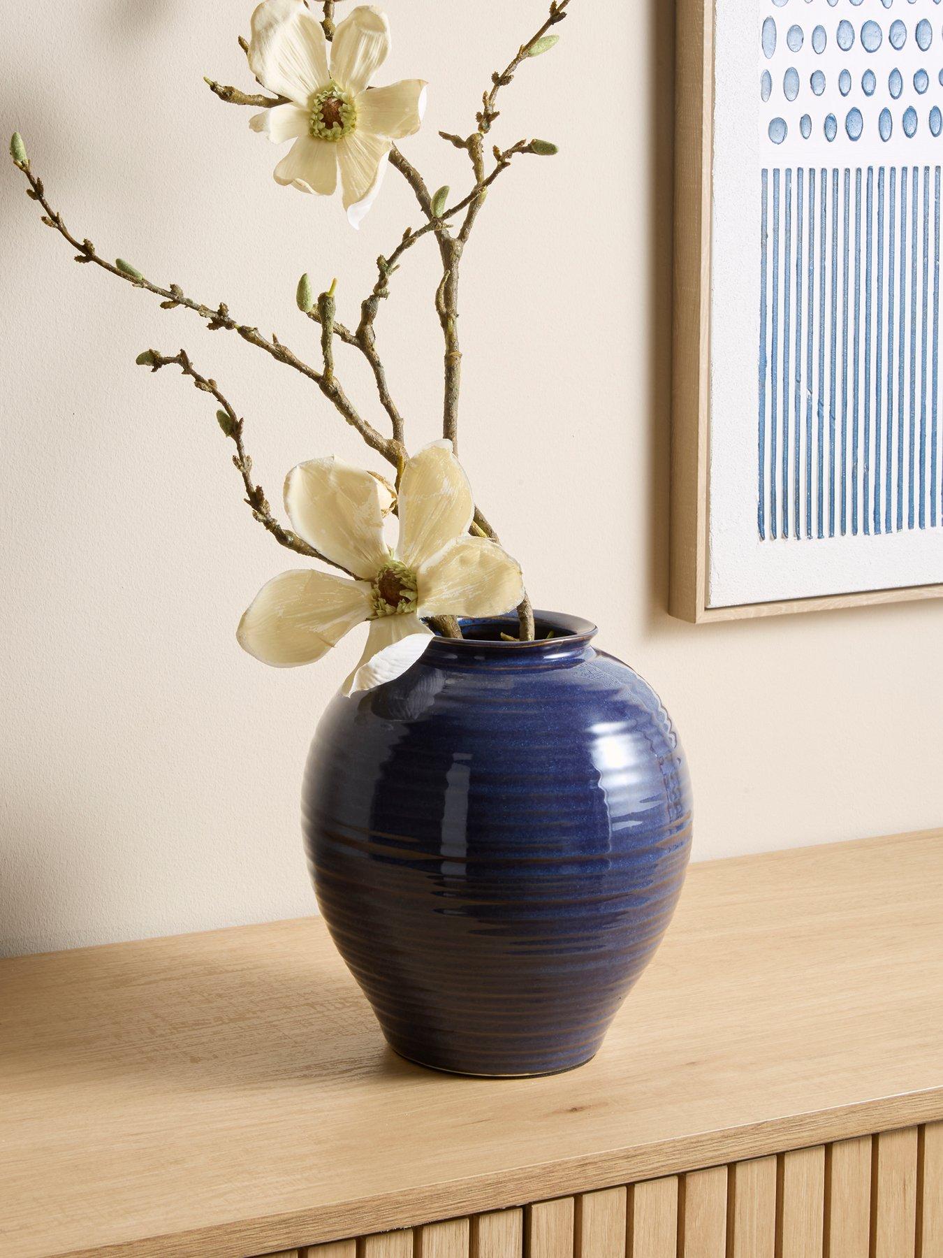 Image 1 of 5 of The Very Collection Lacquered Vase - Blue