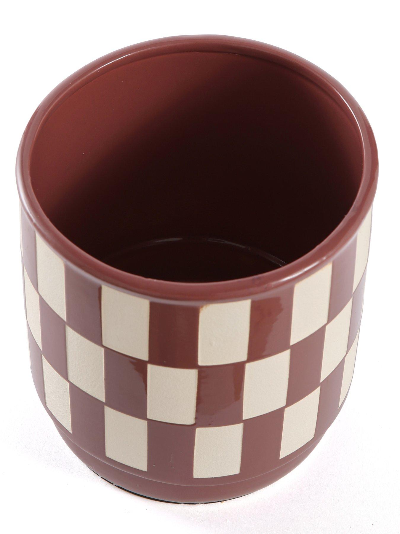 Image 5 of 5 of The Very Collection Ceramic Checkerboard Planter