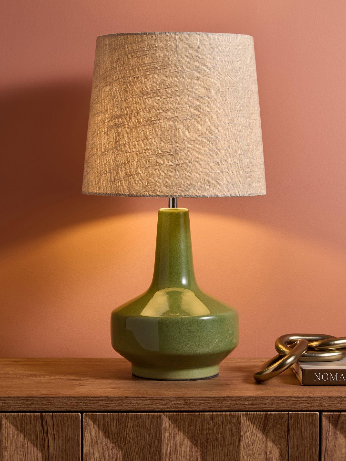 The Very Collection: Crackle Glaze Ceramic Table Lamp