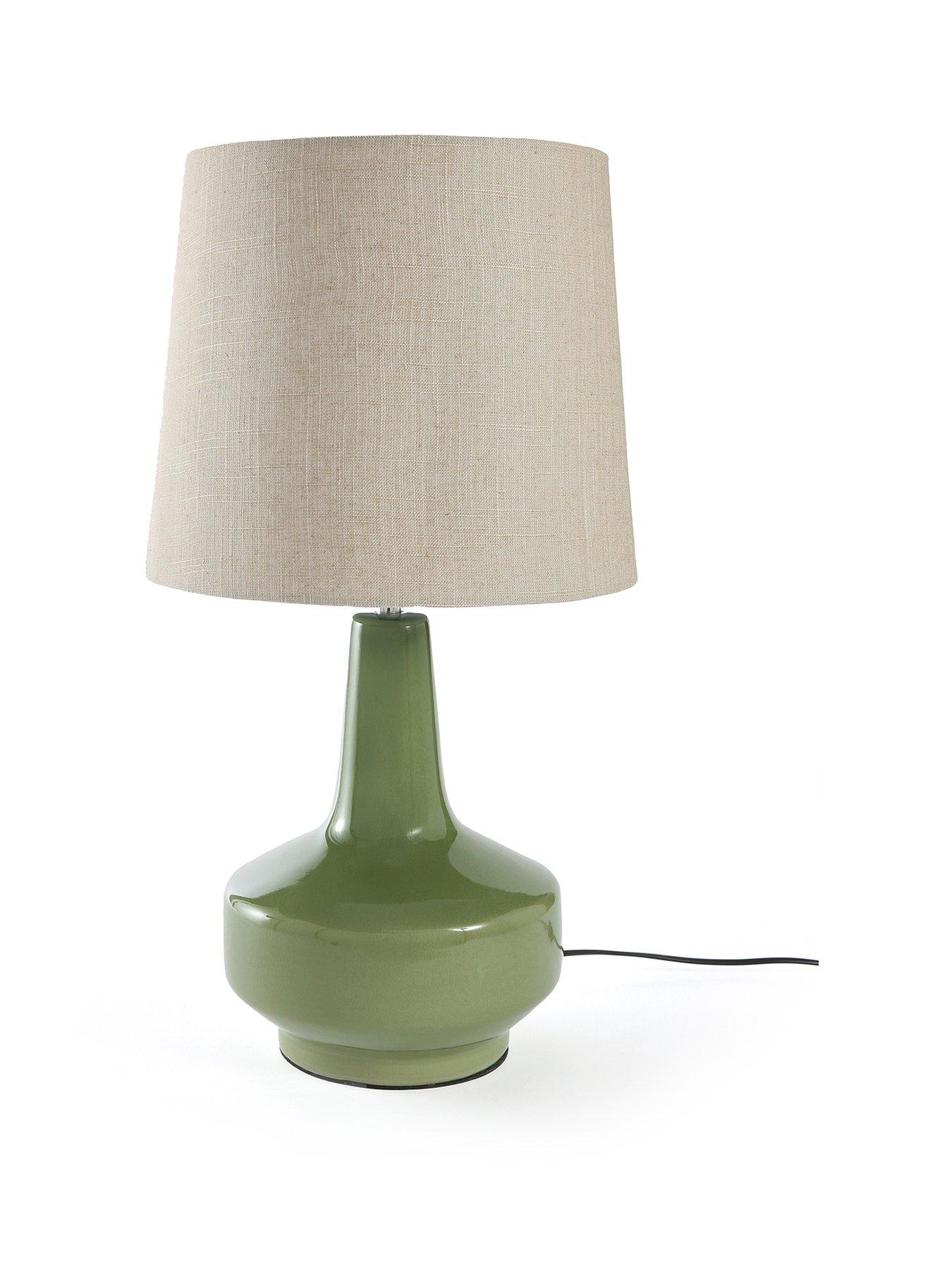 Image 2 of 6 of The Very Collection Crackle Glaze Ceramic Table Lamp