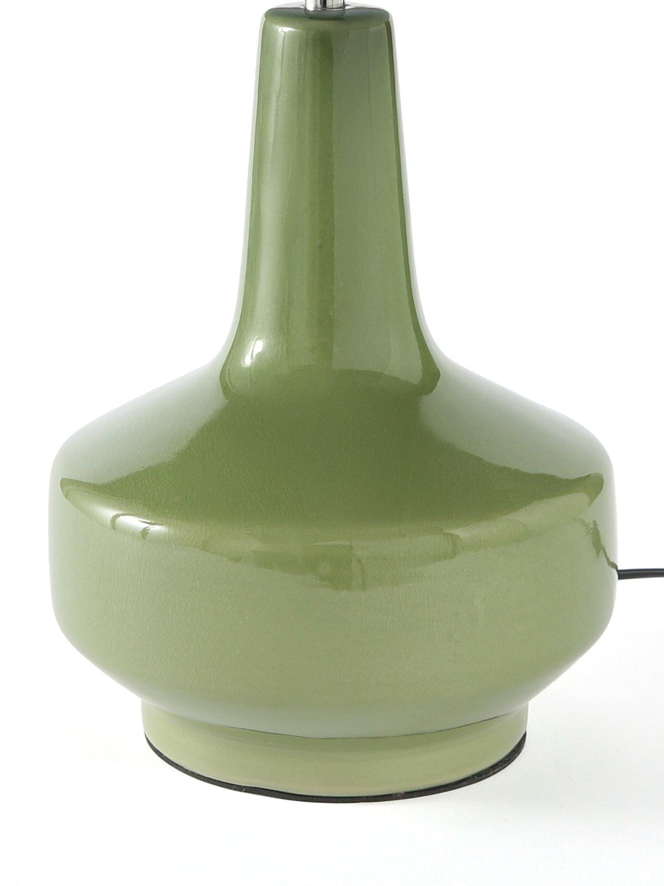 Image 4 of 6 of The Very Collection Crackle Glaze Ceramic Table Lamp