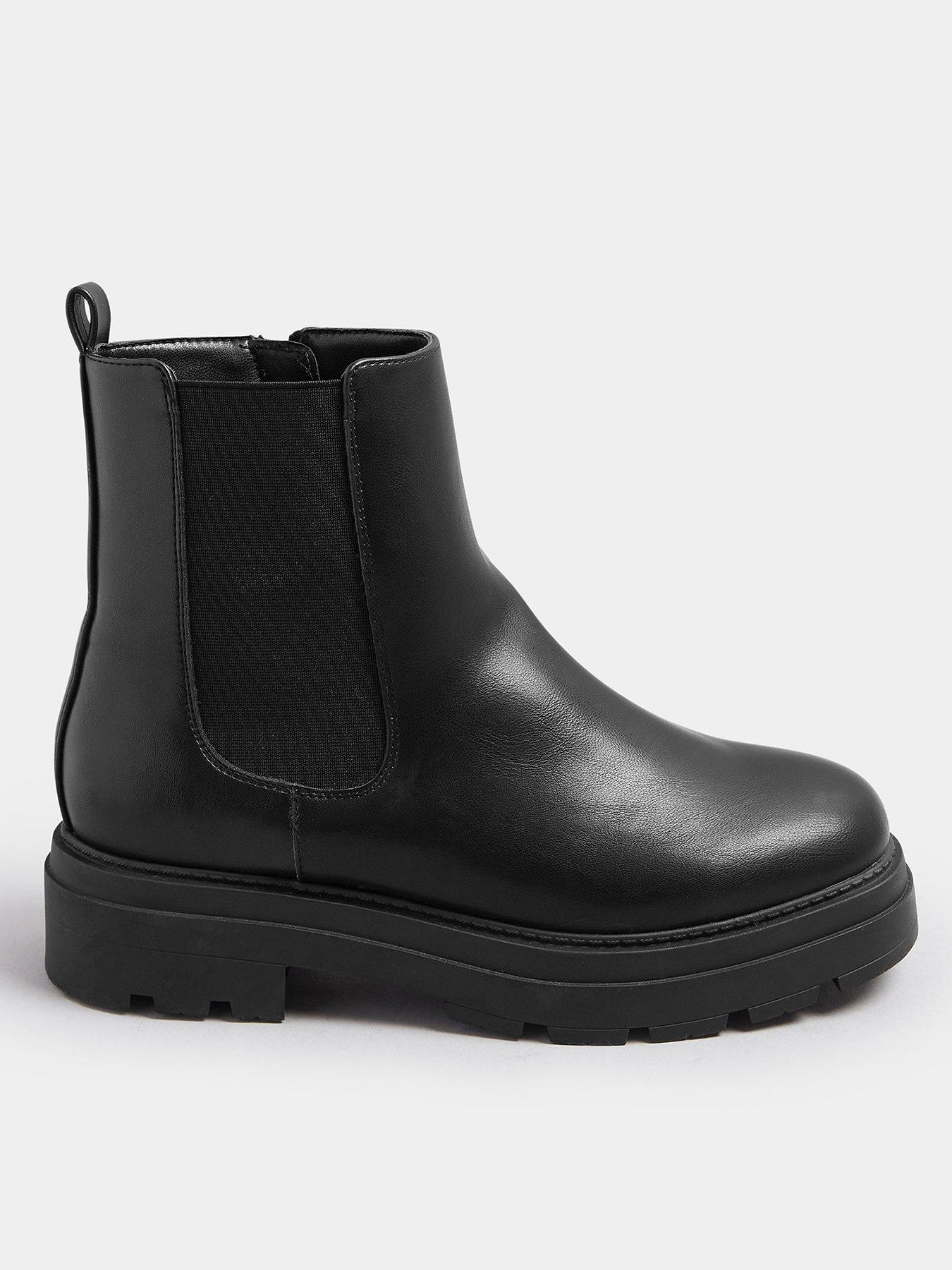 Yours Extra Wide Fit Chunky Chelsea Boots Black Very