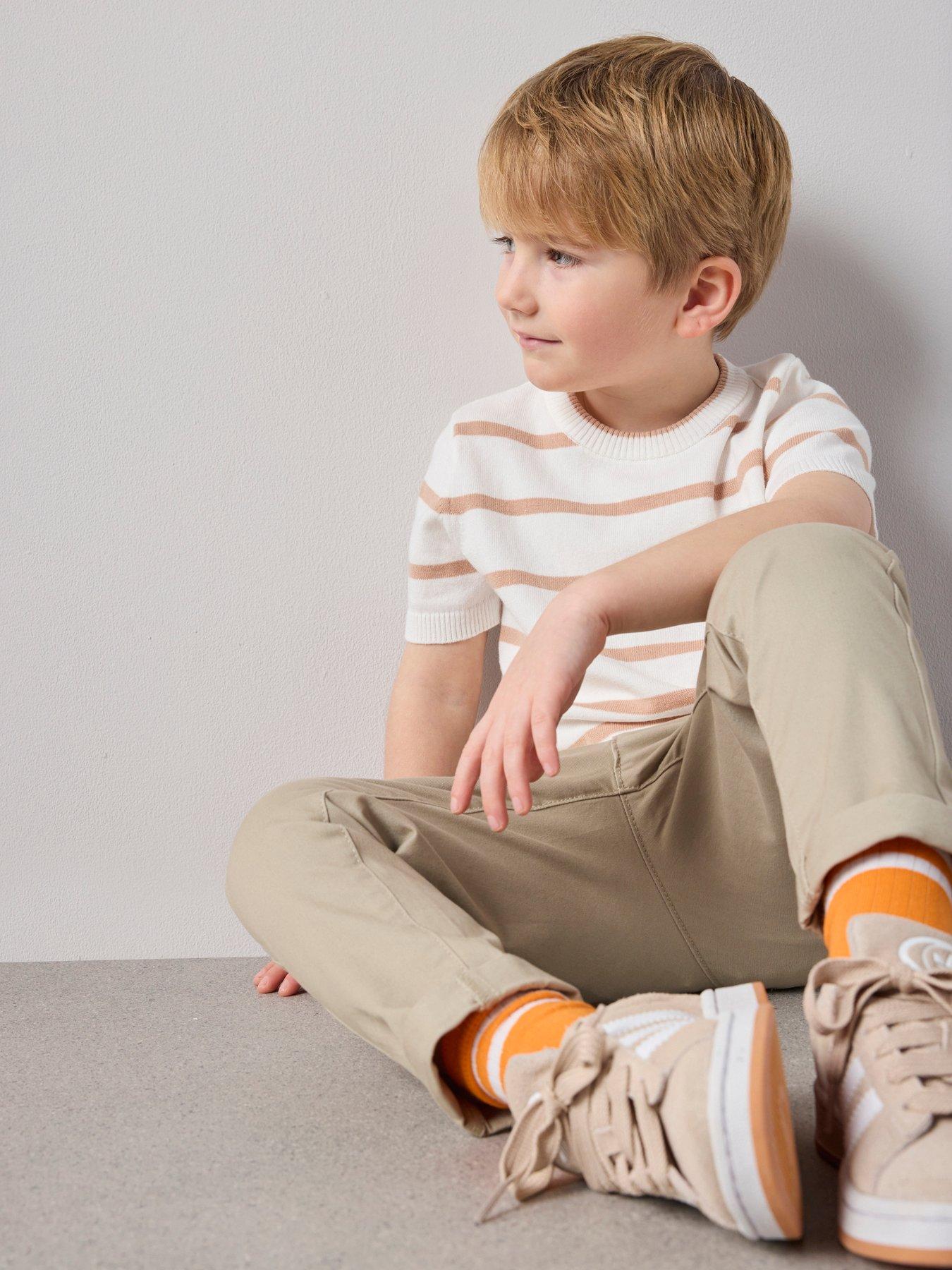 Image 6 of 7 of The Very Collection Boys Stripe Knitted Top - White