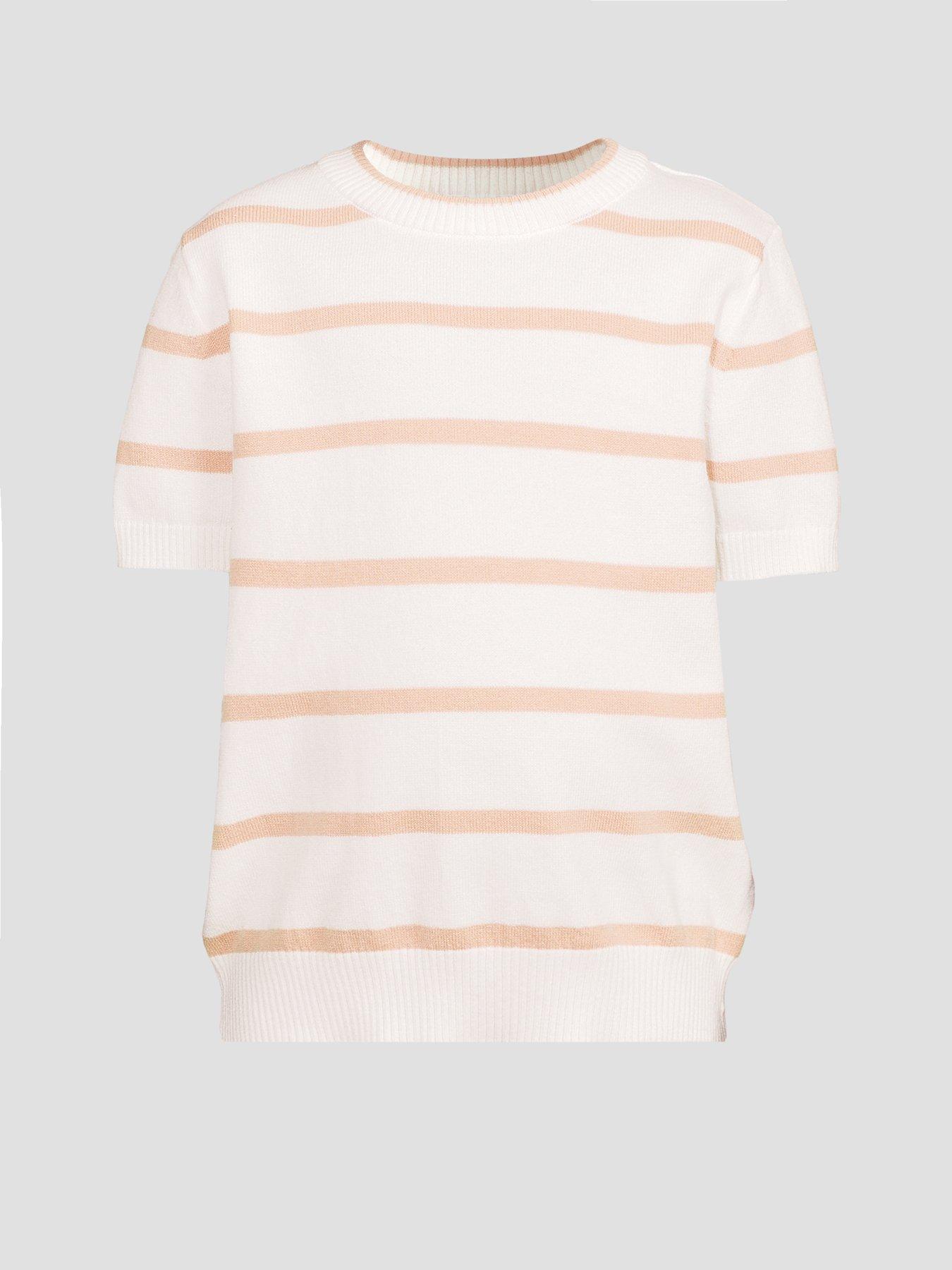 Image 7 of 7 of The Very Collection Boys Stripe Knitted Top - White