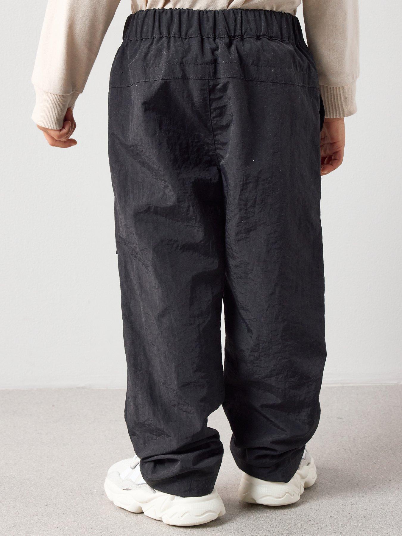 Image 2 of 6 of The Very Collection Boys Smiley Graphic Cargo Trousers - Black