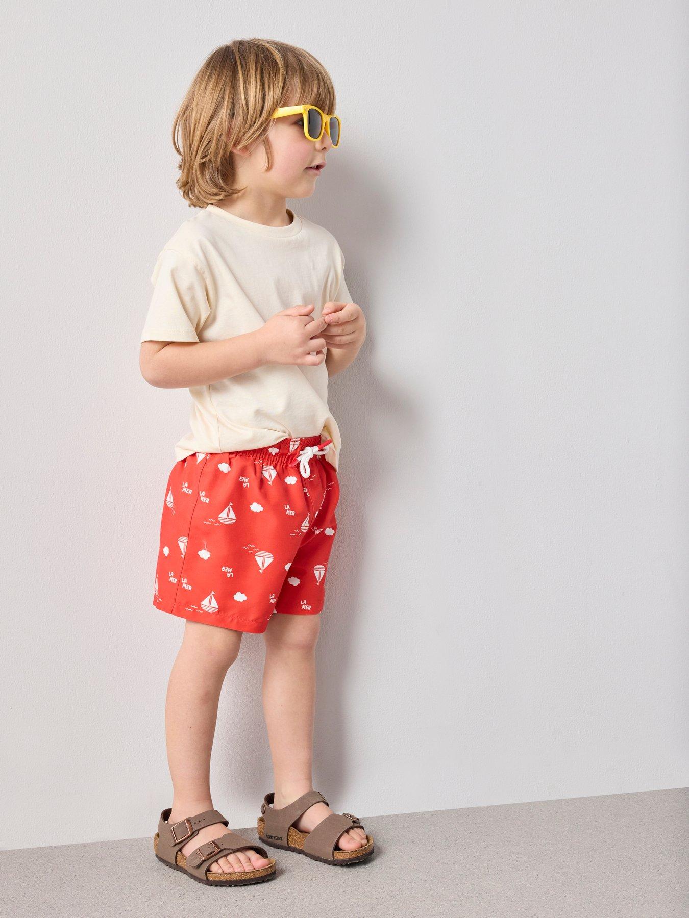 The Very Collection Boys Boat Swim Shorts - Red
