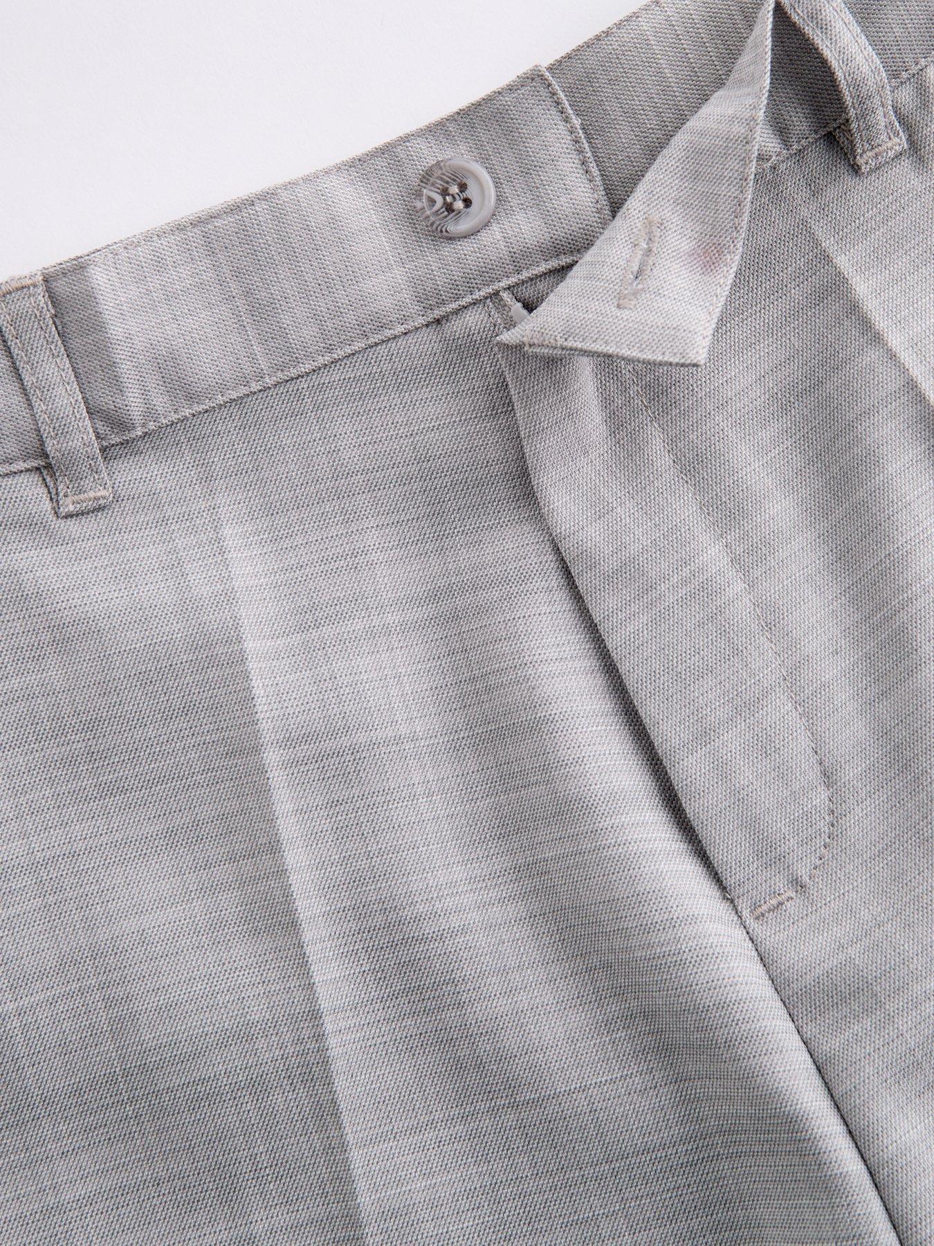 Image 4 of 5 of The Very Collection Boys 4-Piece Waistcoat, Shirt Shorts And Bow Set - Grey