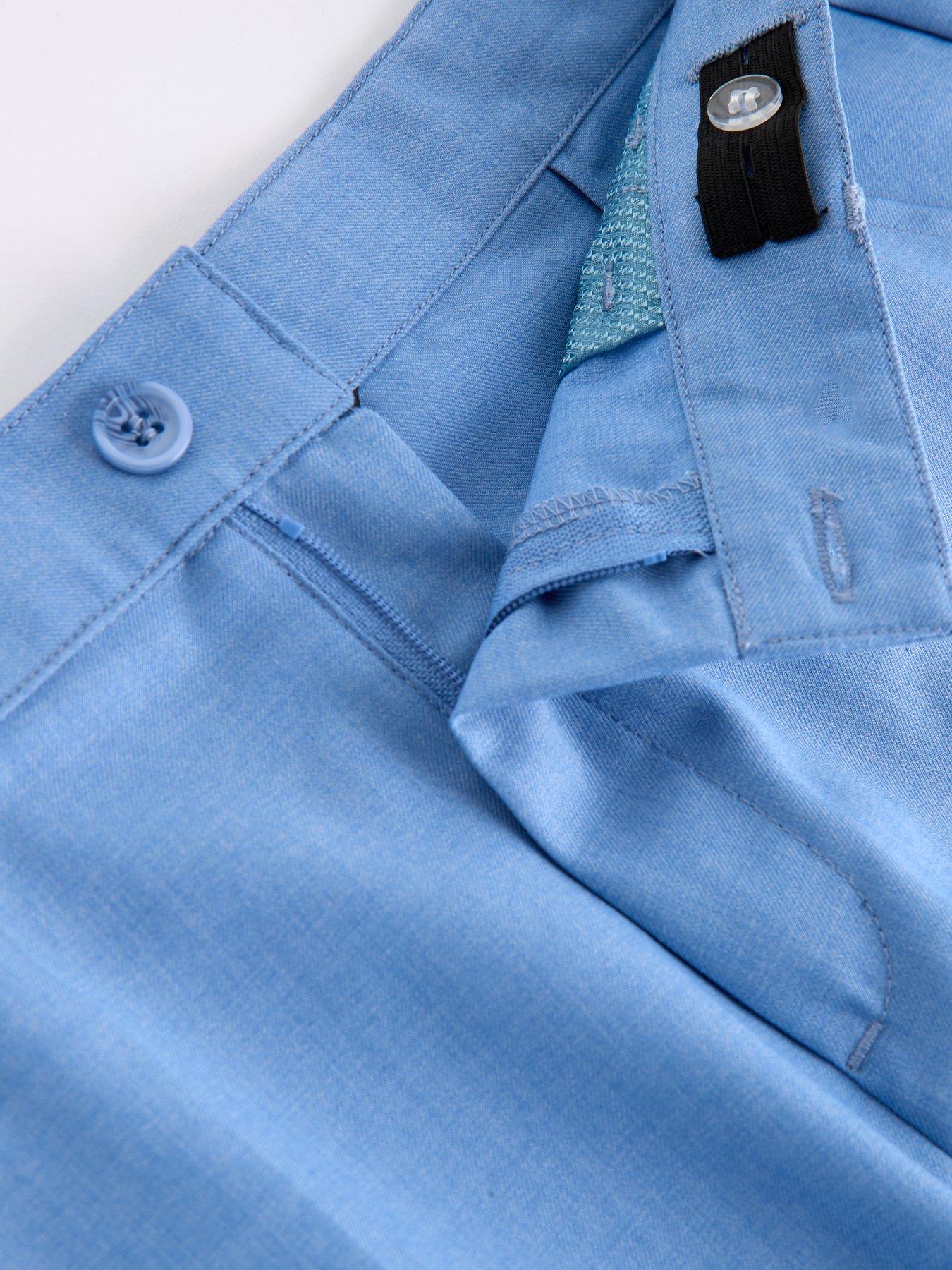 Image 6 of 6 of The Very Collection Boys 4-Piece Waistcoat, Shirt Shorts and Bow Set - Blue