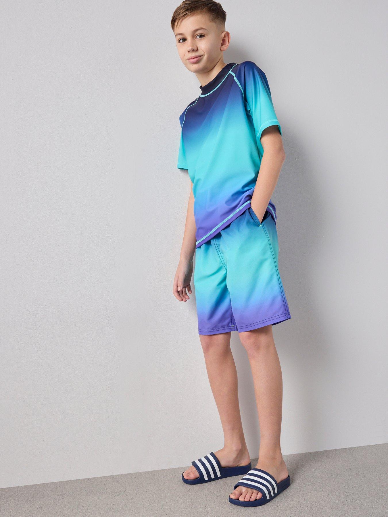 Image 1 of 6 of The Very Collection Boys Ombre Swim Shorts - Multi