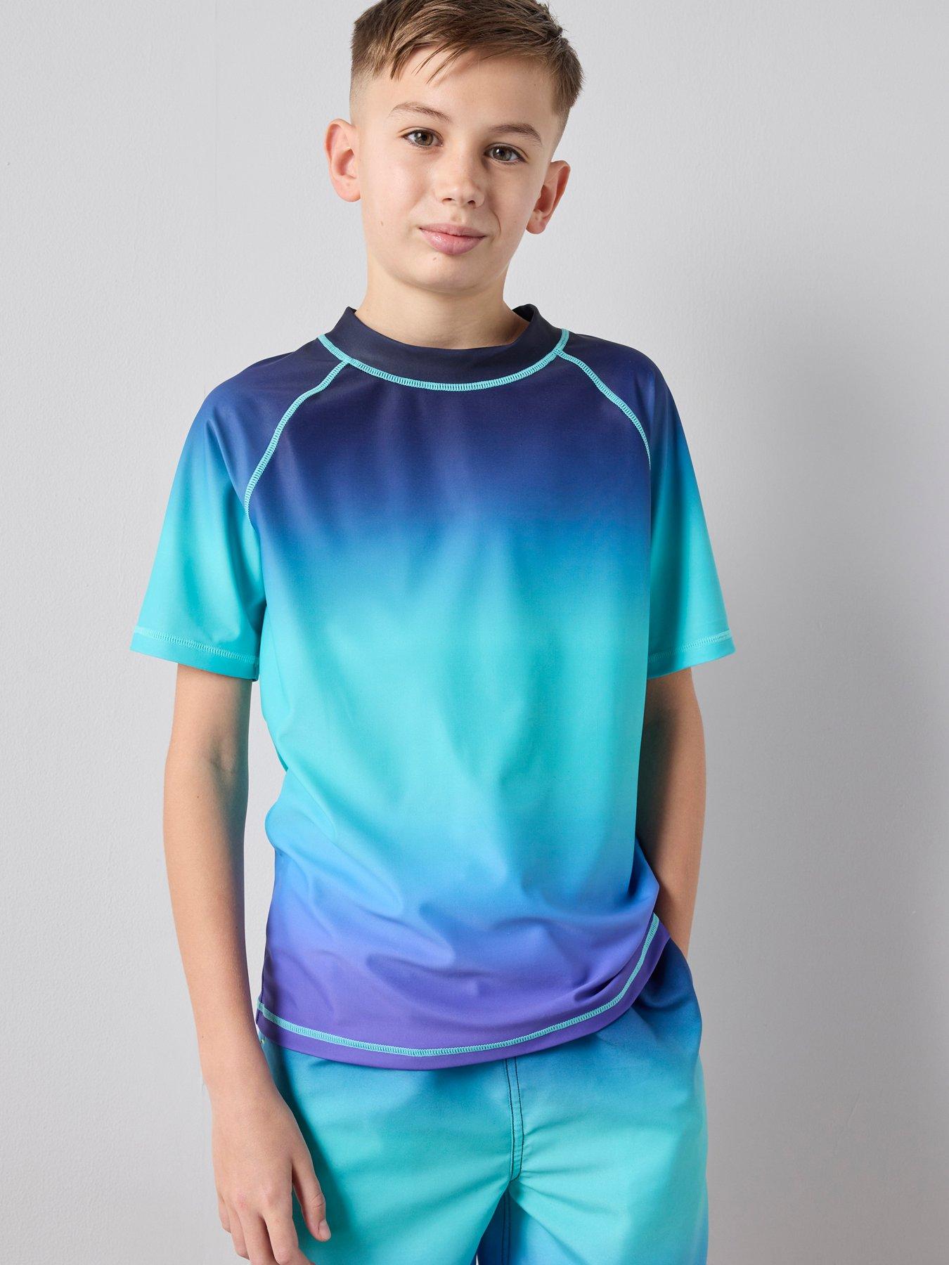 Image 1 of 6 of The Very Collection Boys Ombre Swim Top - Multi