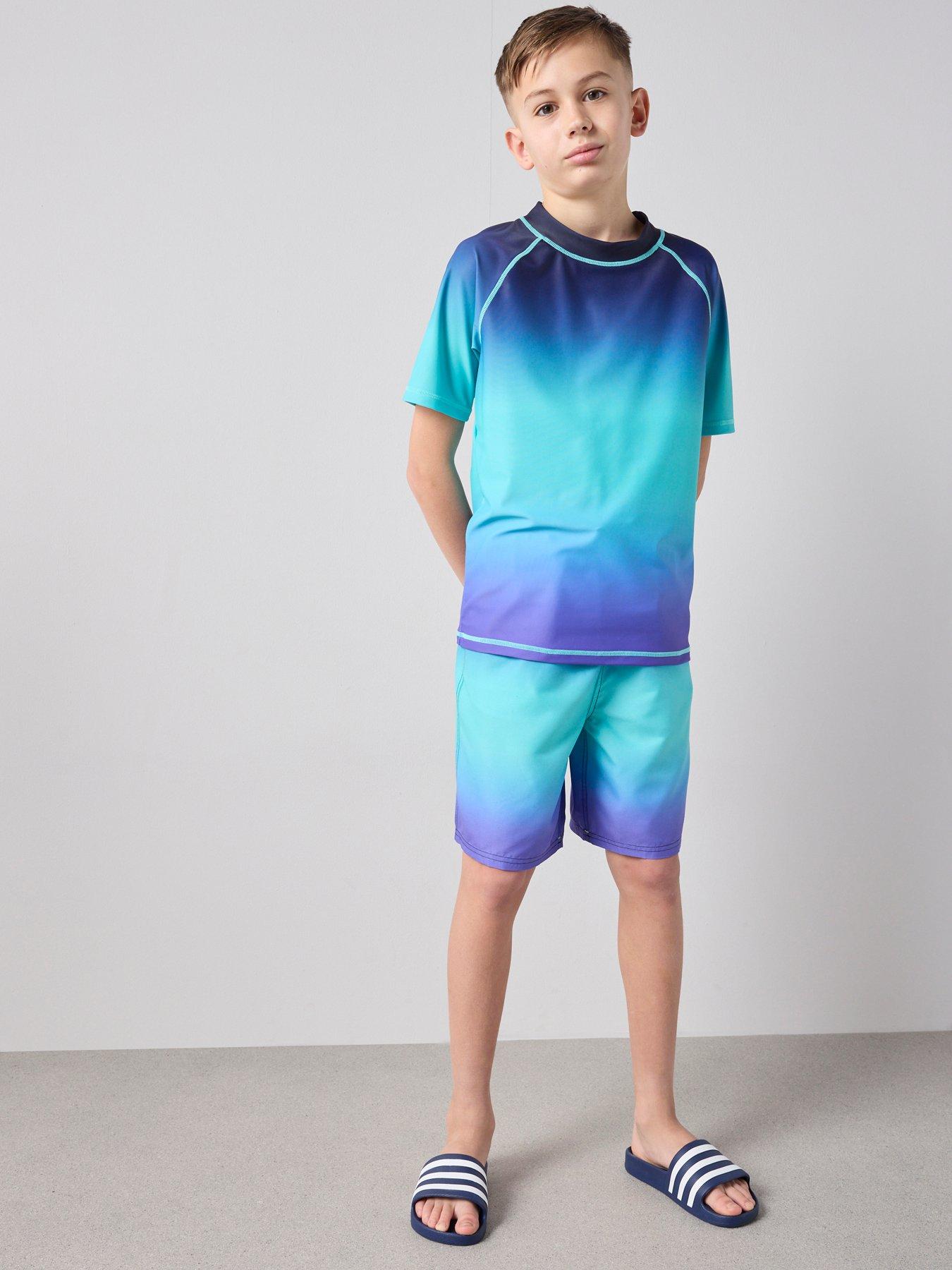 Image 3 of 6 of The Very Collection Boys Ombre Swim Top - Multi