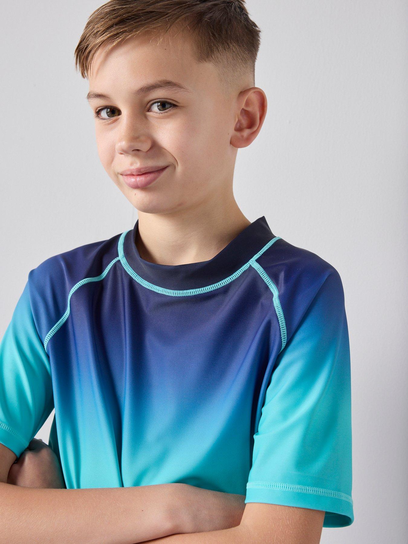 Image 5 of 6 of The Very Collection Boys Ombre Swim Top - Multi