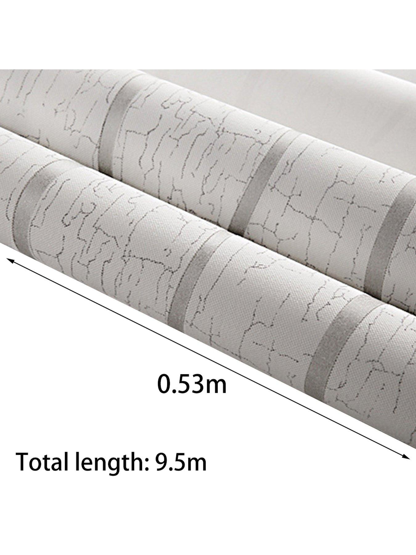 Image 4 of 4 of Living and Home Beige Geometric 3D Non Woven Embossed Patterned Wallpaper