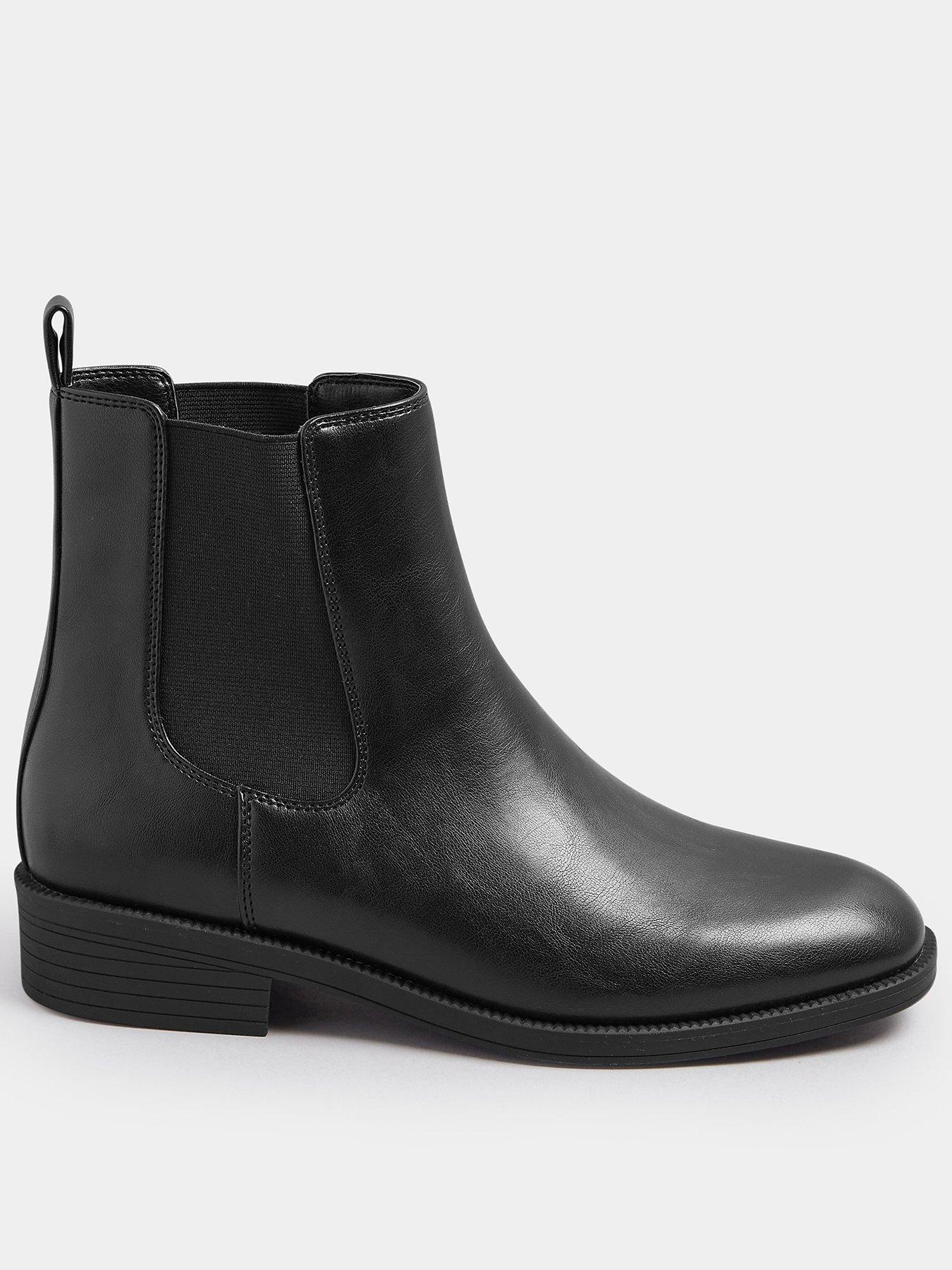 undefined Wide Fit Ankle Chelsea Boot - Black