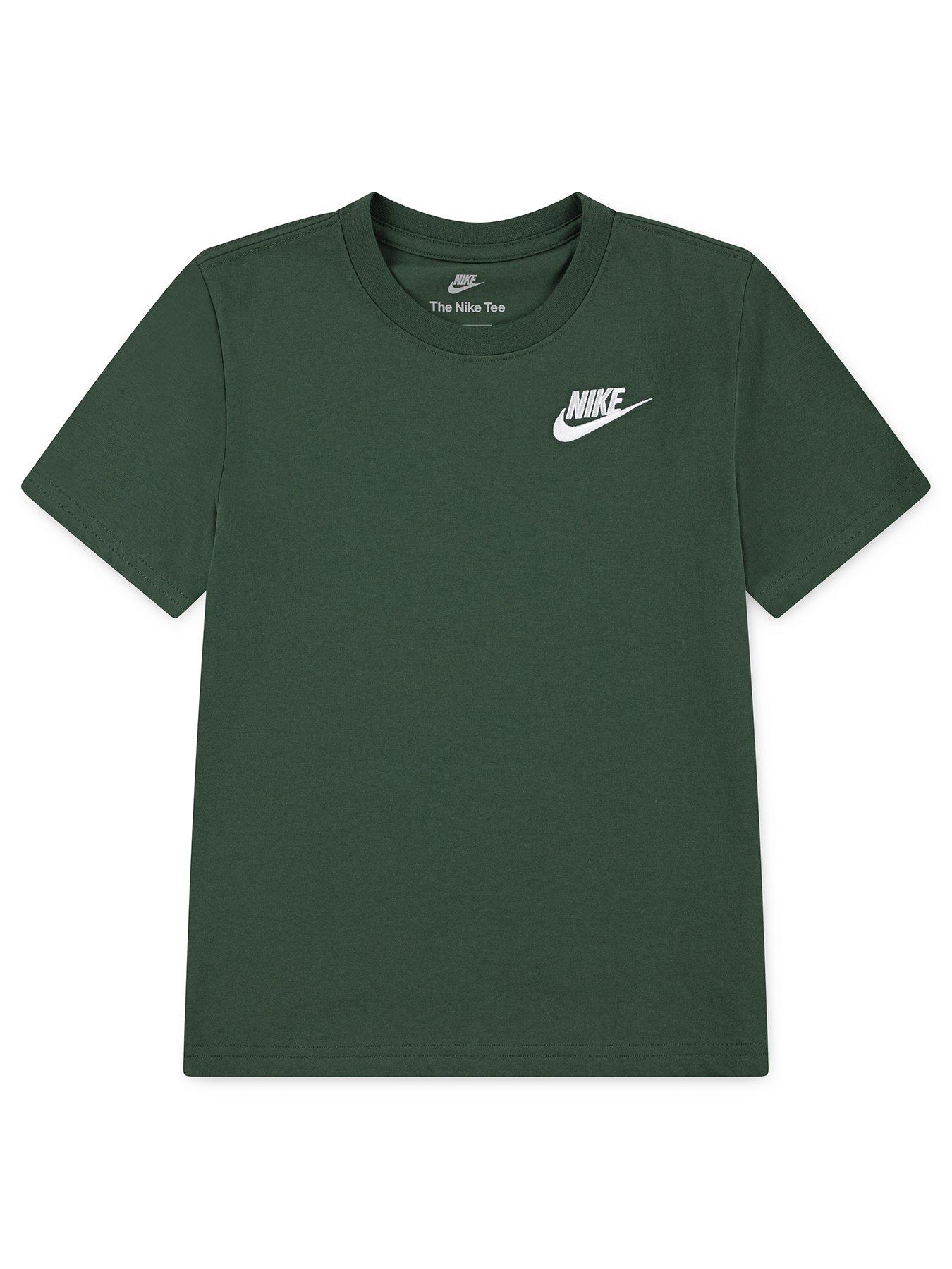 Nike Kids Unisex Embroid Futura Tee - Green