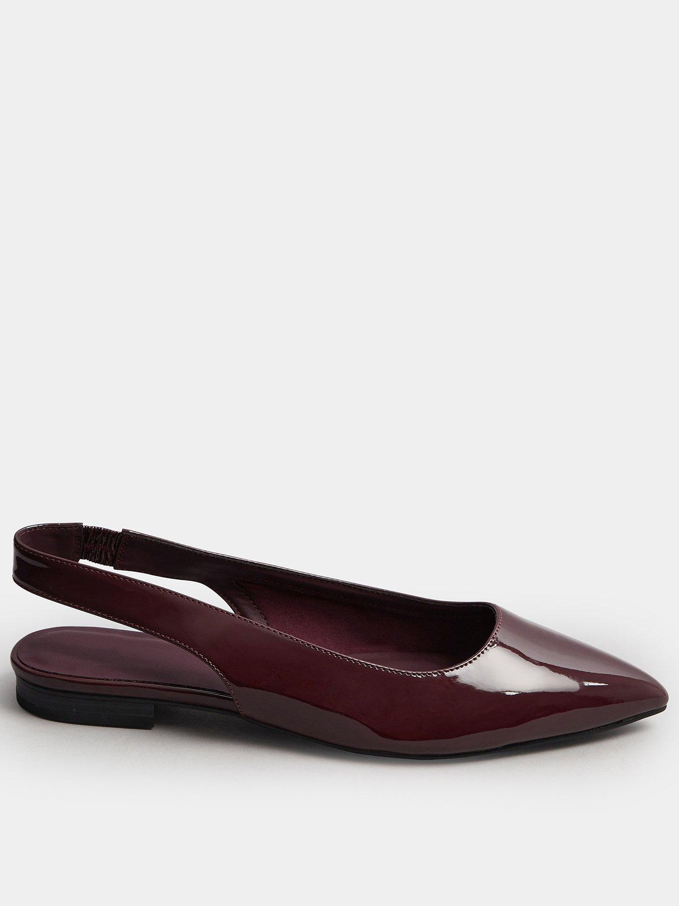 undefined Bur Flat Point Slingbacks - Red