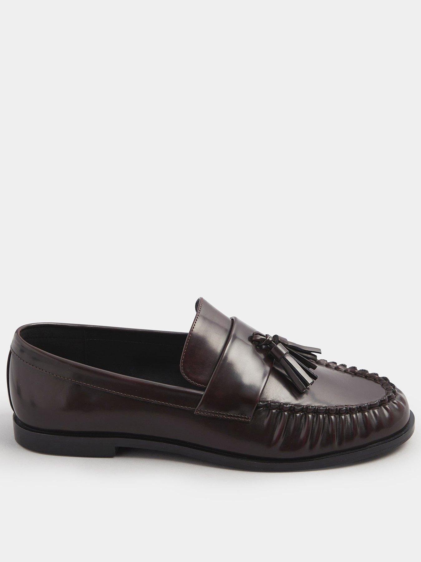 undefined Tassel Loafer - Red