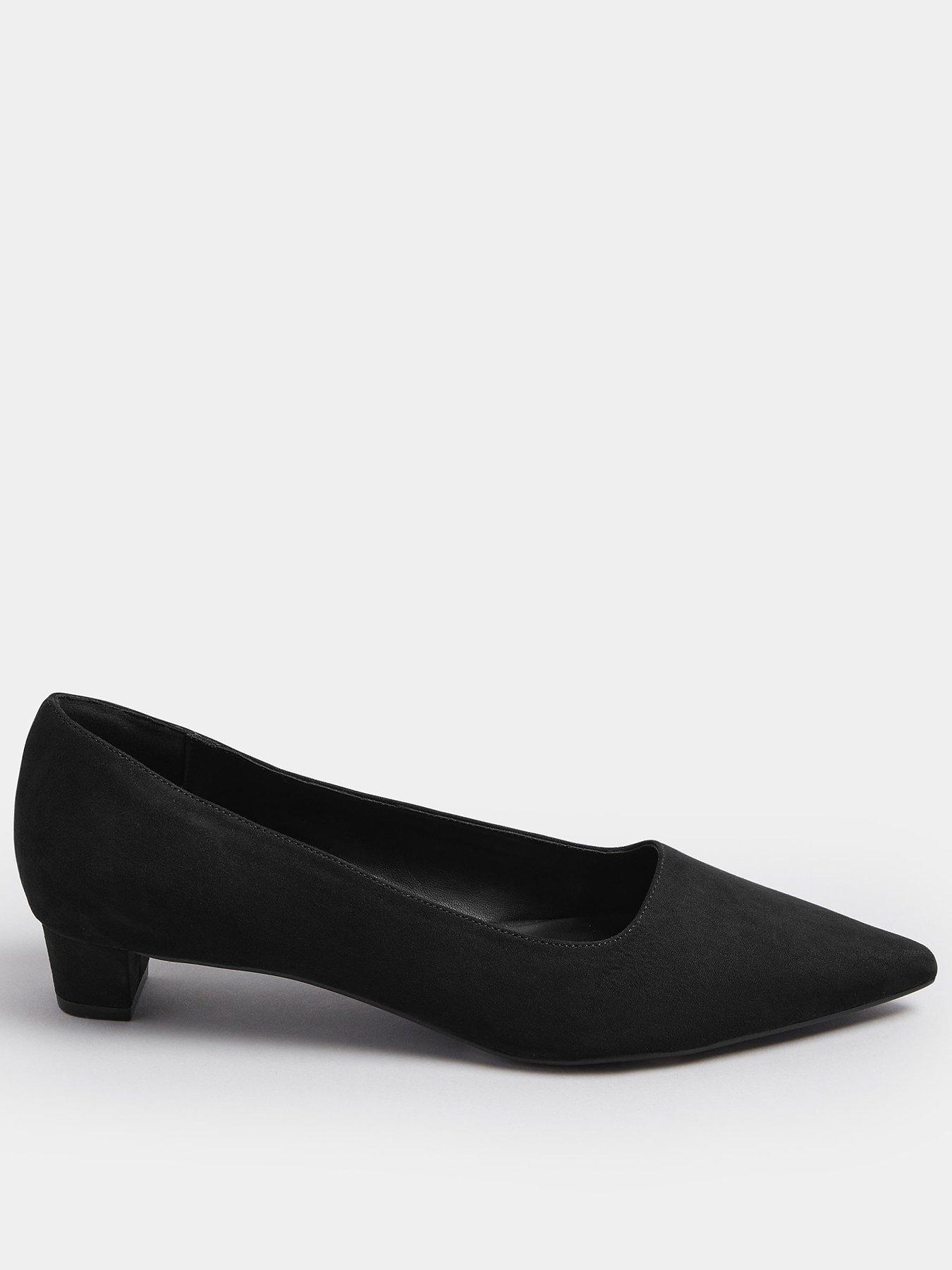 undefined Point Block Court Heel - Black