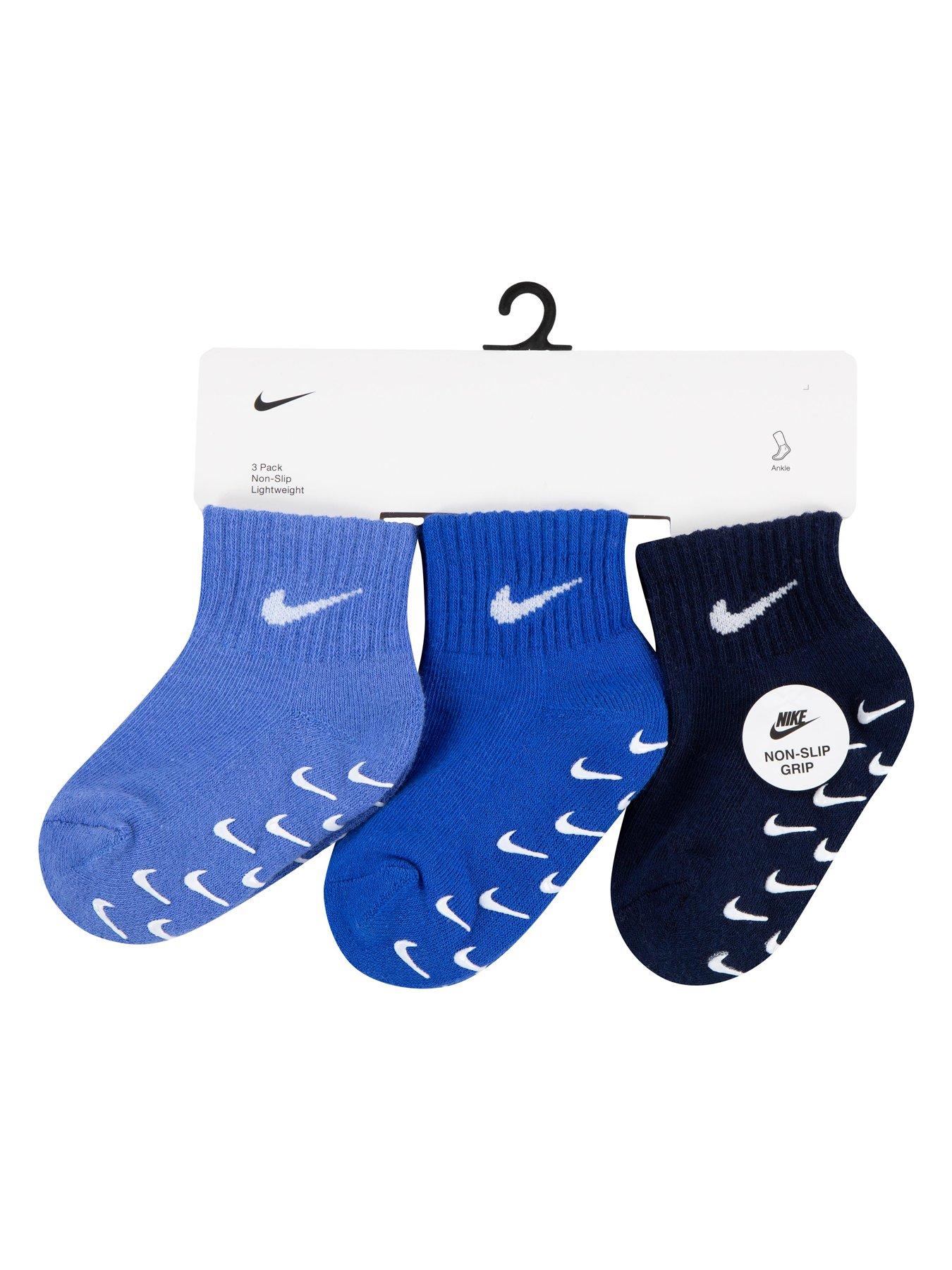 Image 4 of 4 of Nike Infant Unisex 3 Pack Gripper Socks - Multi