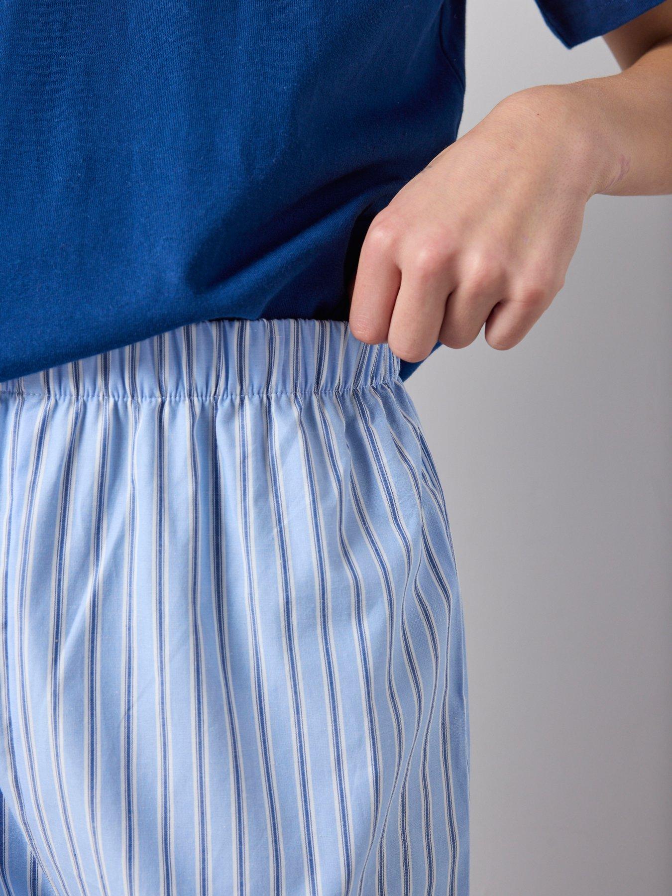 Image 5 of 6 of The Very Collection Boys Woven Stripe Pyjama Set - Black
