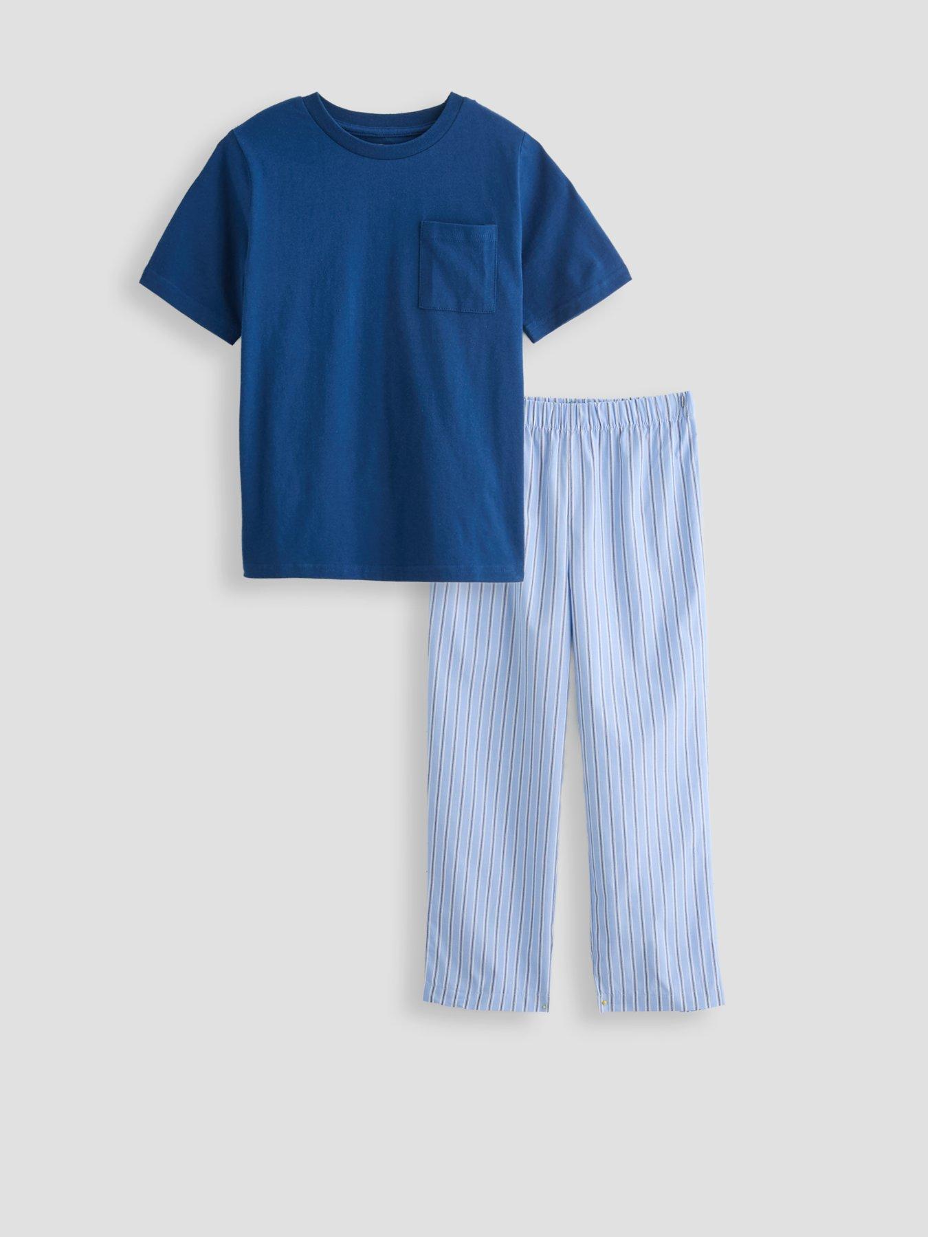 Image 6 of 6 of The Very Collection Boys Woven Stripe Pyjama Set - Black