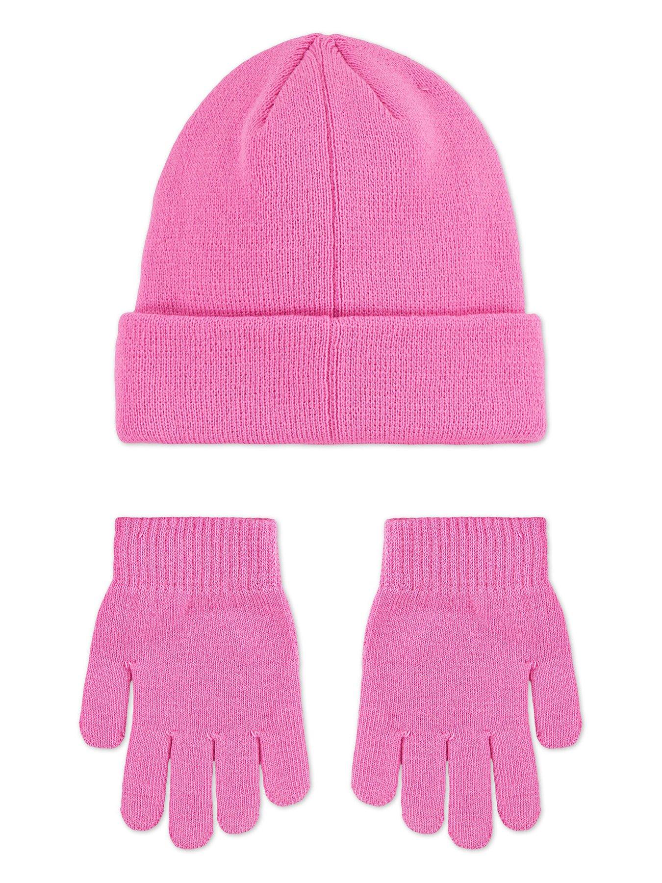Beanie and Glove Set in Pink main image 1