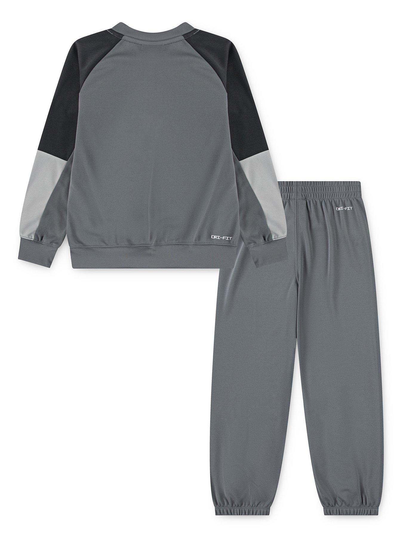 Image 2 of 5 of Nike Kids Unisex Lifestyle Essentials Crew Tracksuit - Grey