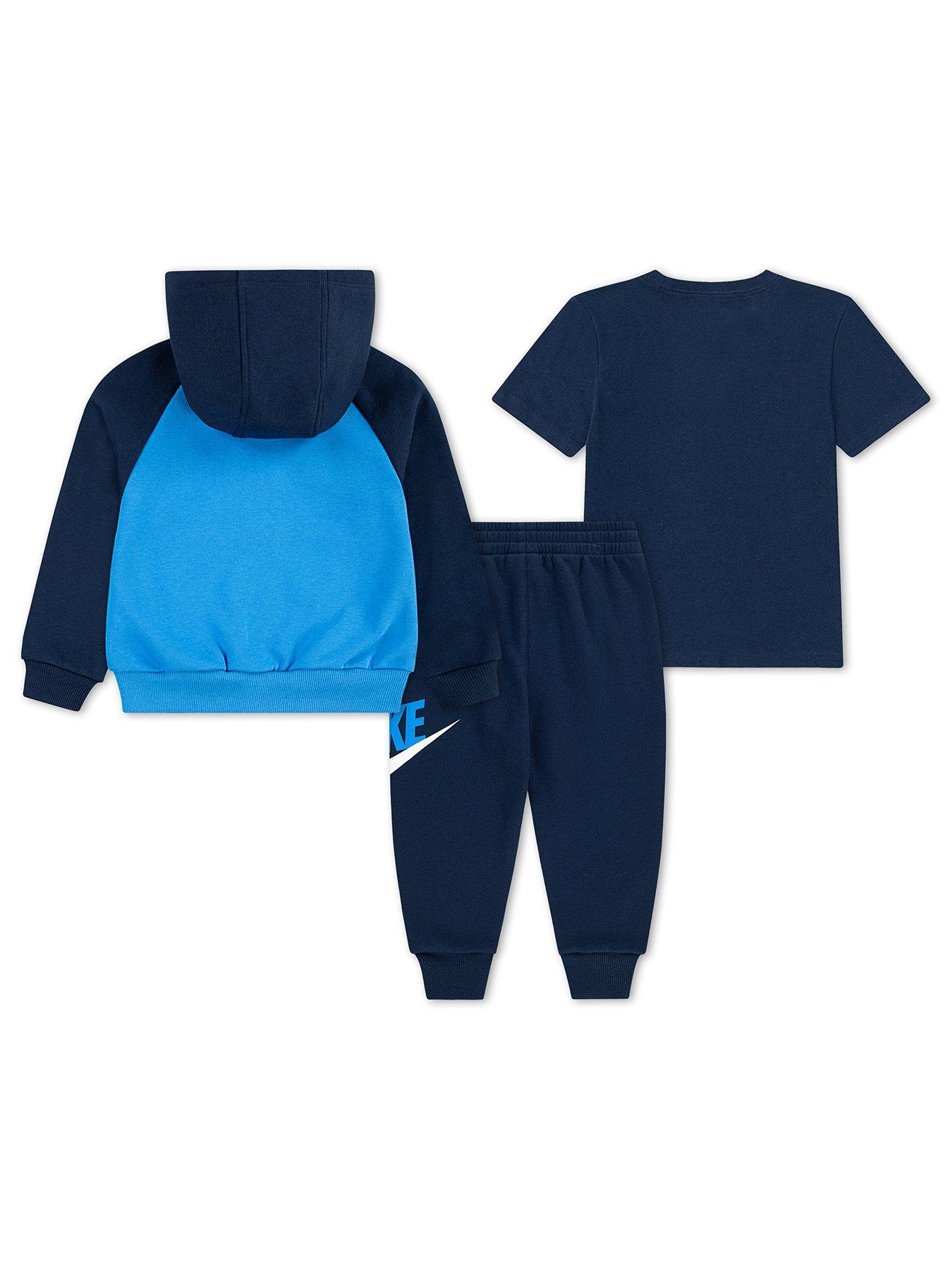 Nike Kids Unisex Colour Blocked Jogger, Hoodie And T-Shirt Set - Main Image