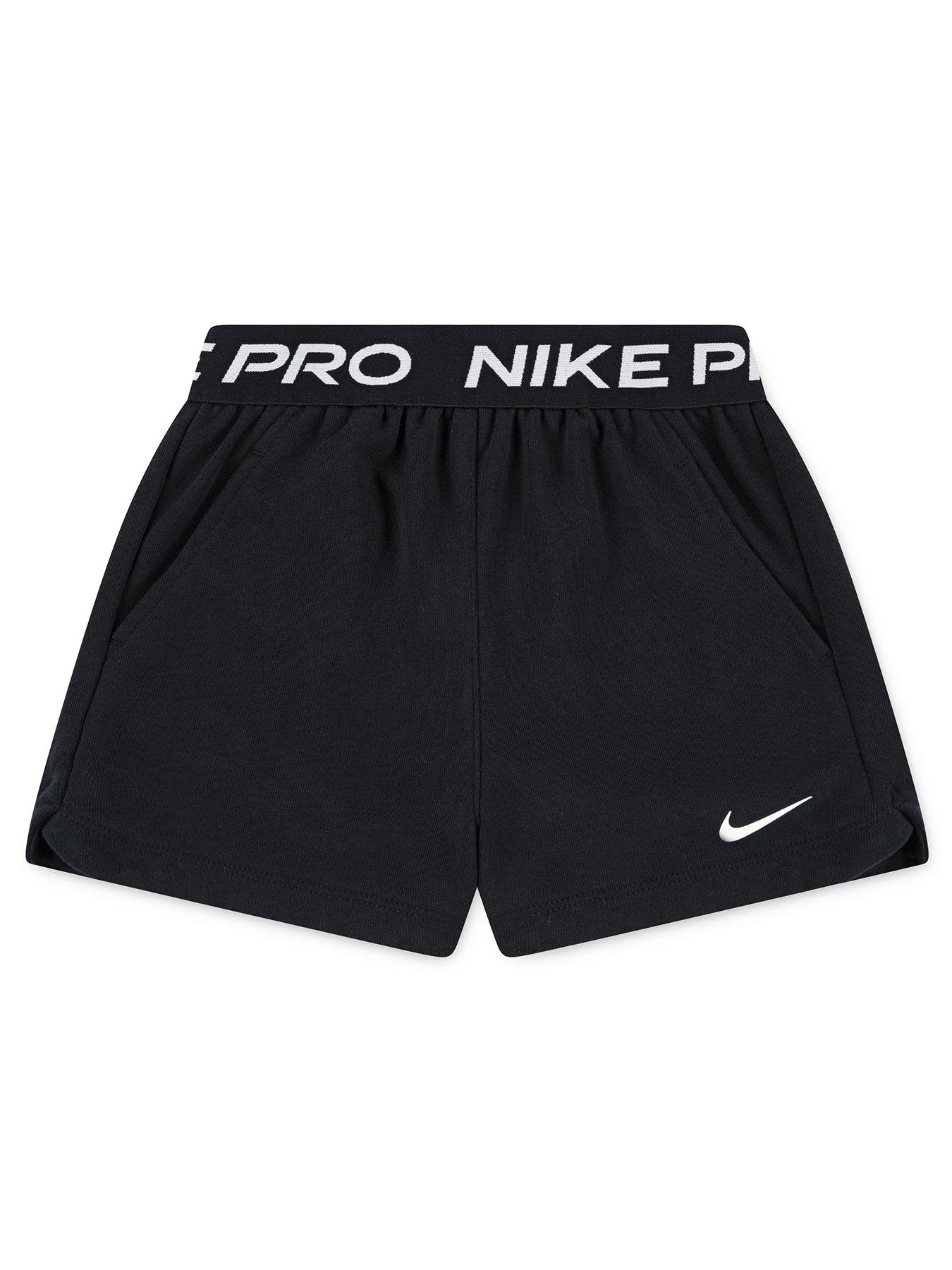 Nike: Kids Girls Pro Short - Black