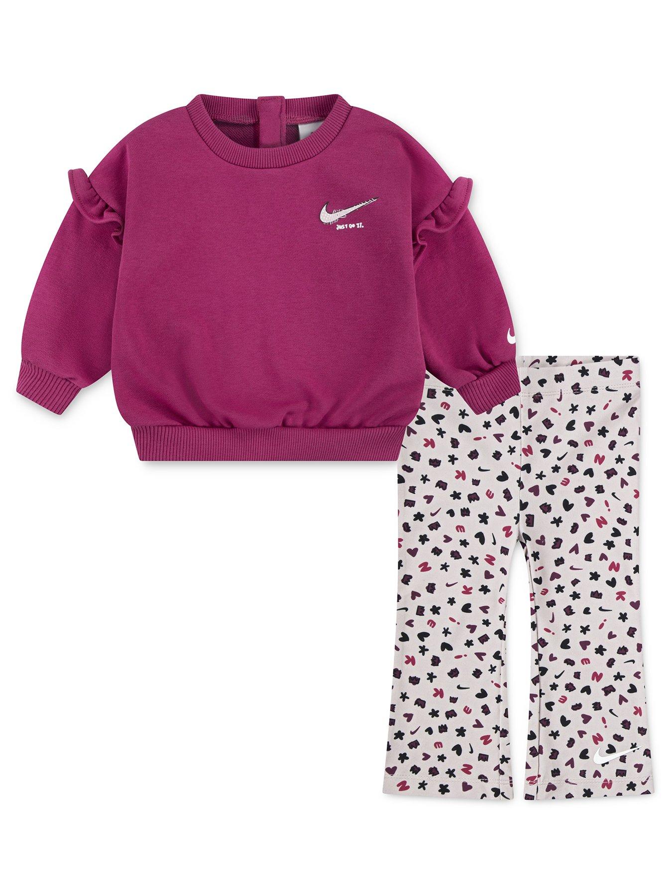 Image 1 of 4 of Nike Infant Girls Essentials Femme Set - Purple