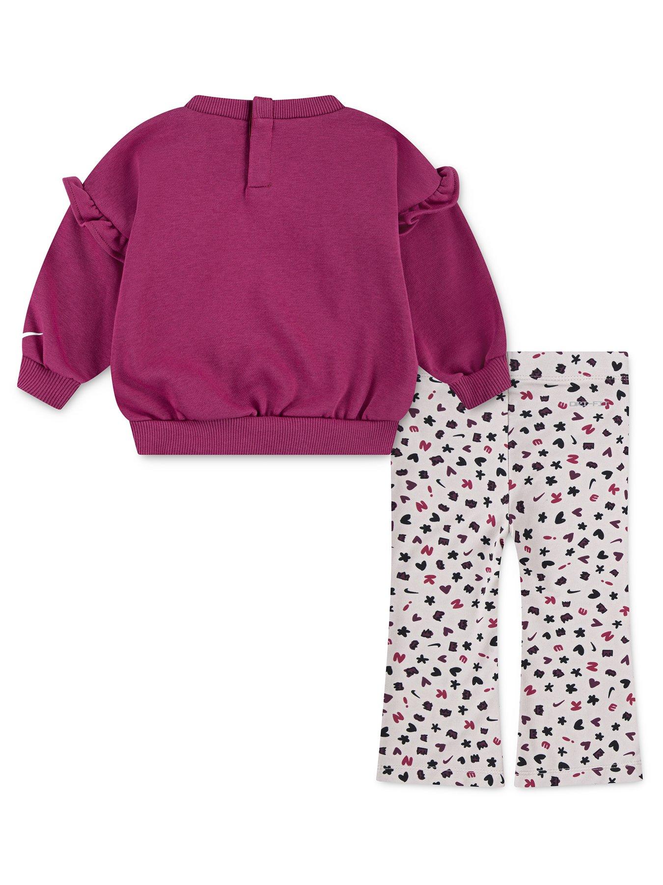 Image 2 of 4 of Nike Infant Girls Essentials Femme Set - Purple