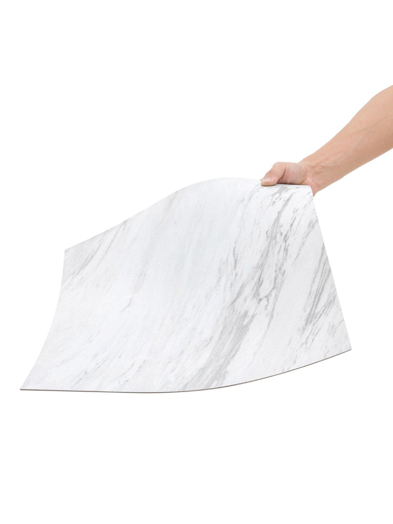 Image 6 of 7 of Living and Home Set Of 24 Marble Stone Effect Self Adhesive Pvc Floor Tiles Vinyl Tiles Covering 5m&sup2;