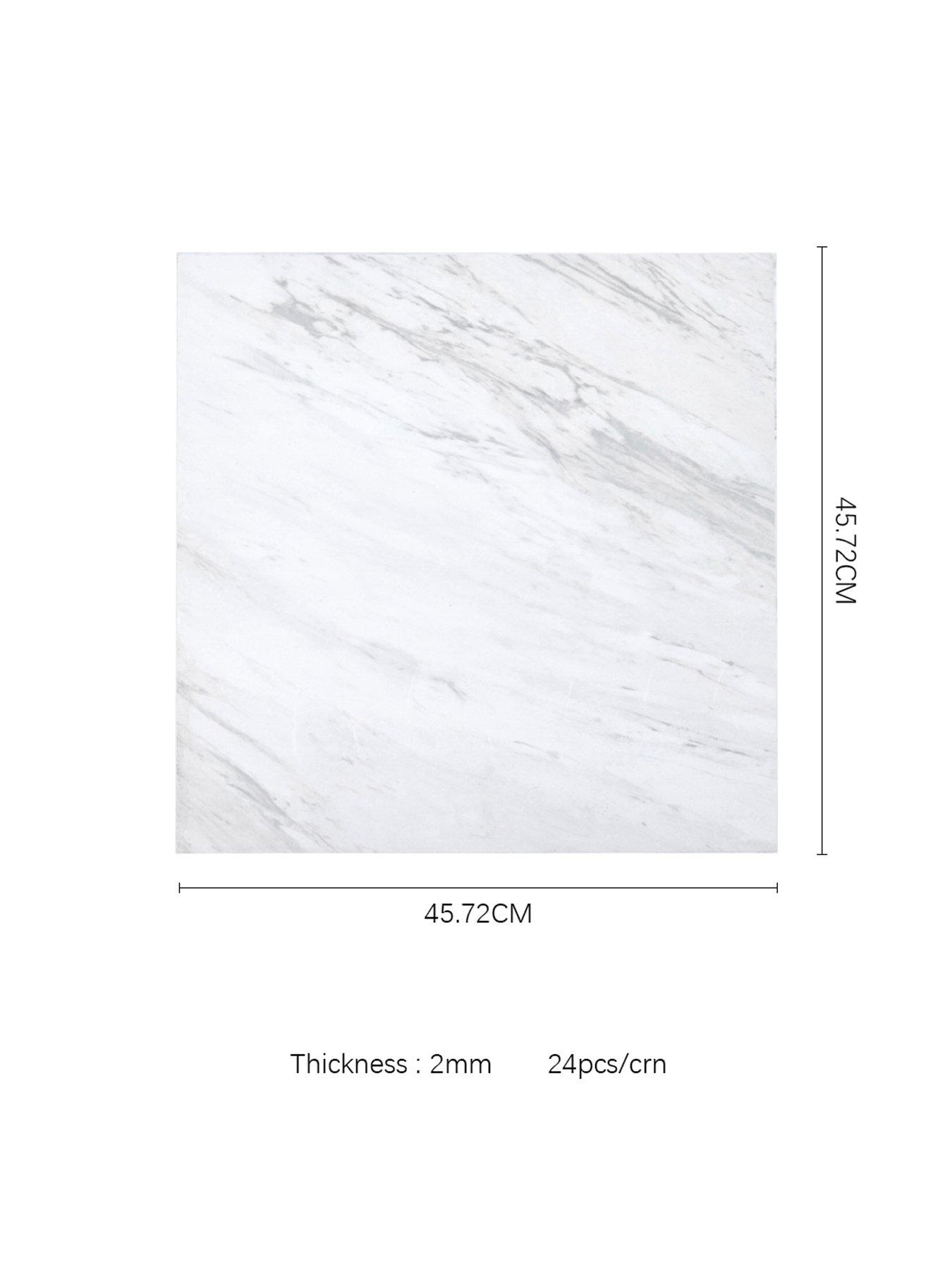 Image 7 of 7 of Living and Home Set Of 24 Marble Stone Effect Self Adhesive Pvc Floor Tiles Vinyl Tiles Covering 5m&sup2;