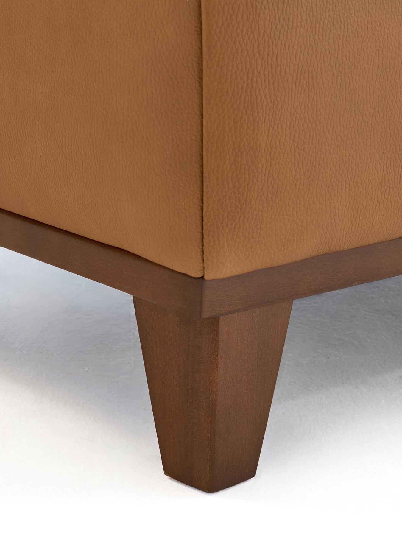 Image 4 of 6 of The Very Collection Chiswick Italian Leather Footstool