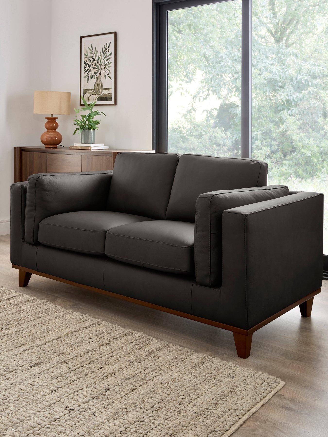 The Very Collection: Chiswick Italian Leather 2 Seater Sofa - FSC&reg; Certified