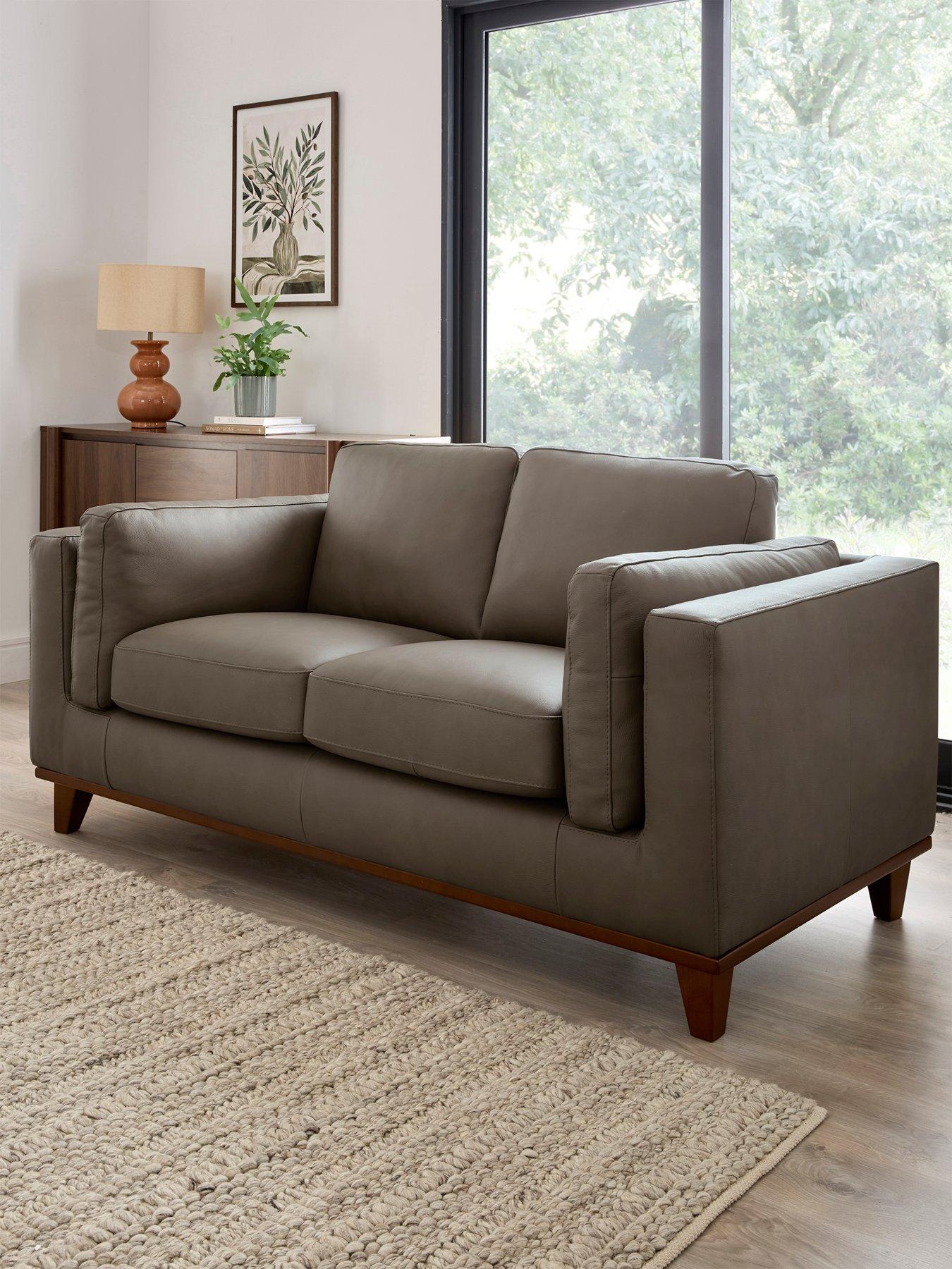 The Very Collection Chiswick Italian Leather 2 Seater Sofa - FSC® Certified