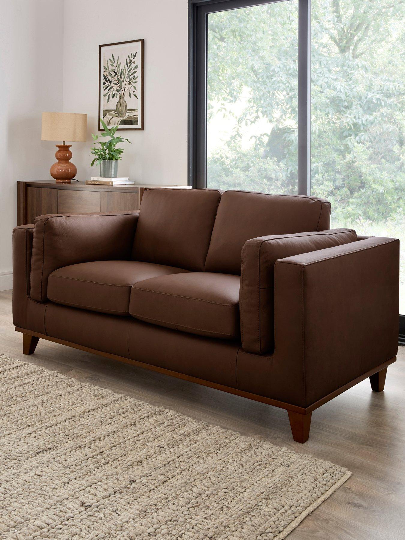 The Very Collection Chiswick Italian Leather 2 Seater Sofa - FSC® Certified