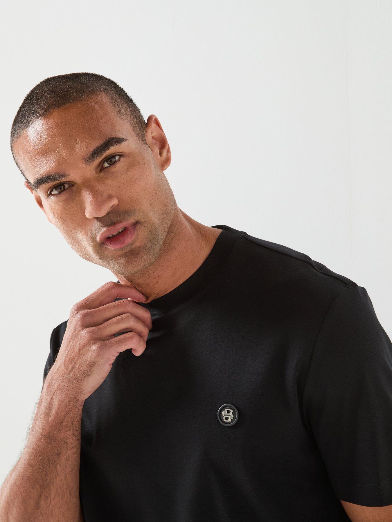 Image 4 of 6 of BOSS C-Taut 01 Regular Fit Nickel Logo T-Shirt - Black
