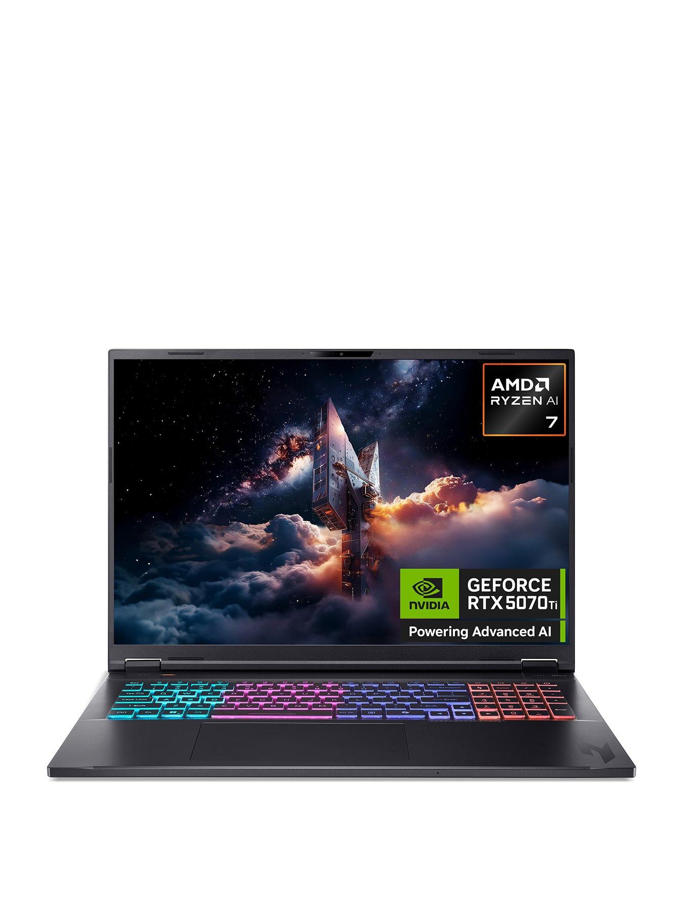 undefined Nitro 18 Gaming Laptop  - GeForce RTX 5070 Ti - AMD Ryzen AI 7 - 16GB RAM - 1TB - 16in