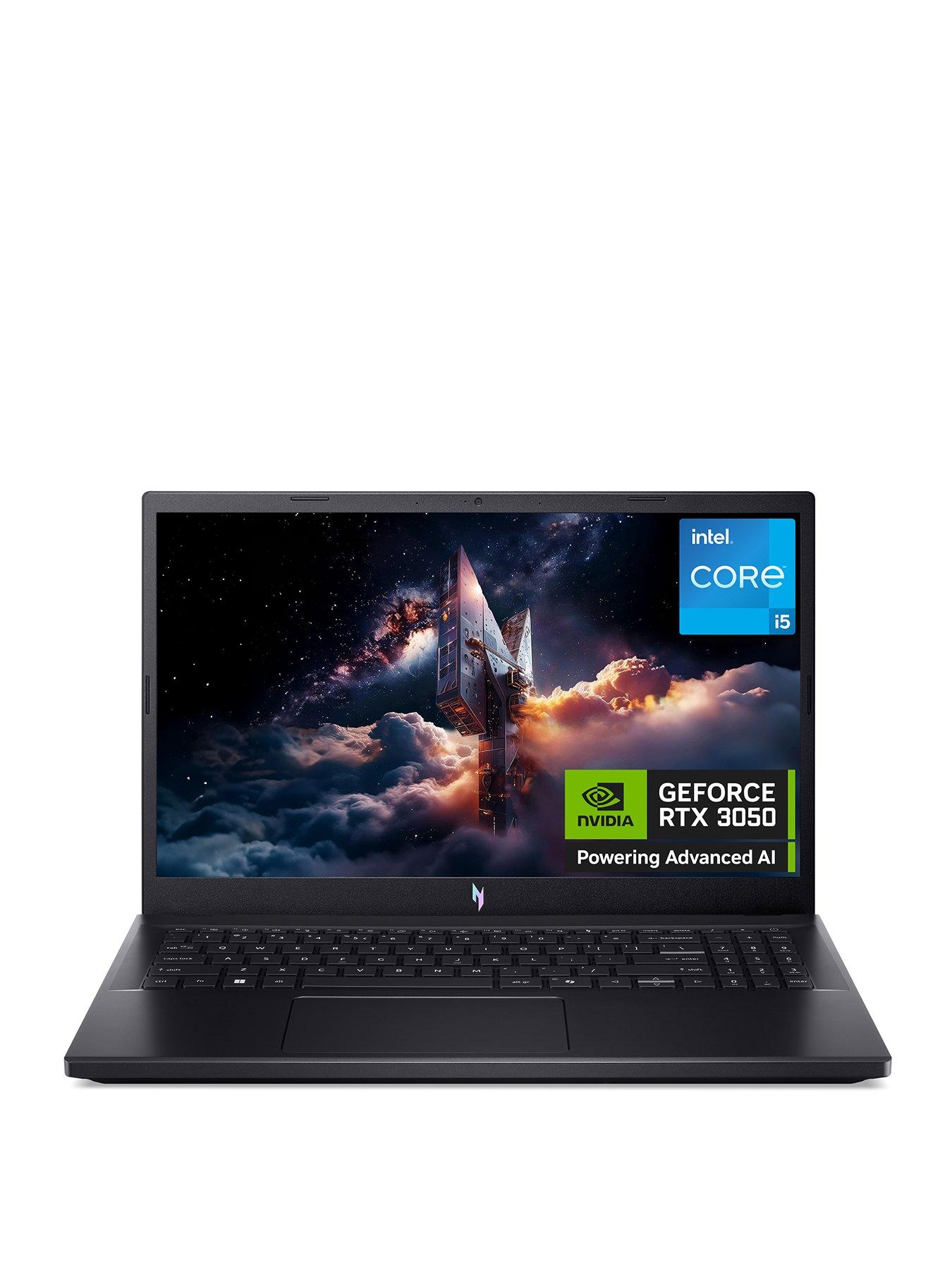 Image 1 of 8 of Acer Nitro V15 Gaming Laptop - GeForce RTX 3050 - Intel Core i5 - 16GB RAM - 512GB - 15.6in