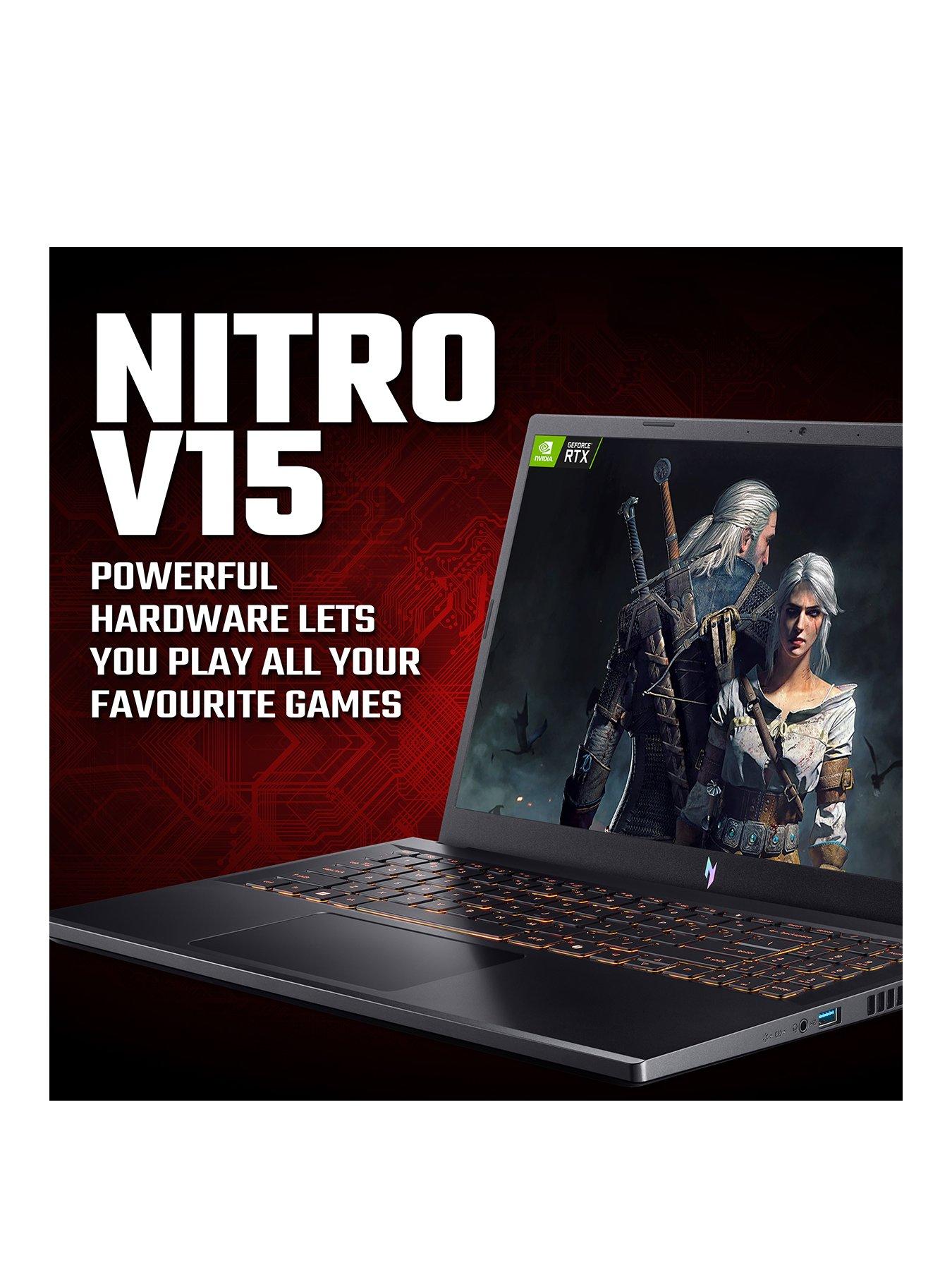 Image 2 of 8 of Acer Nitro V15 Gaming Laptop - GeForce RTX 3050 - Intel Core i5 - 16GB RAM - 512GB - 15.6in