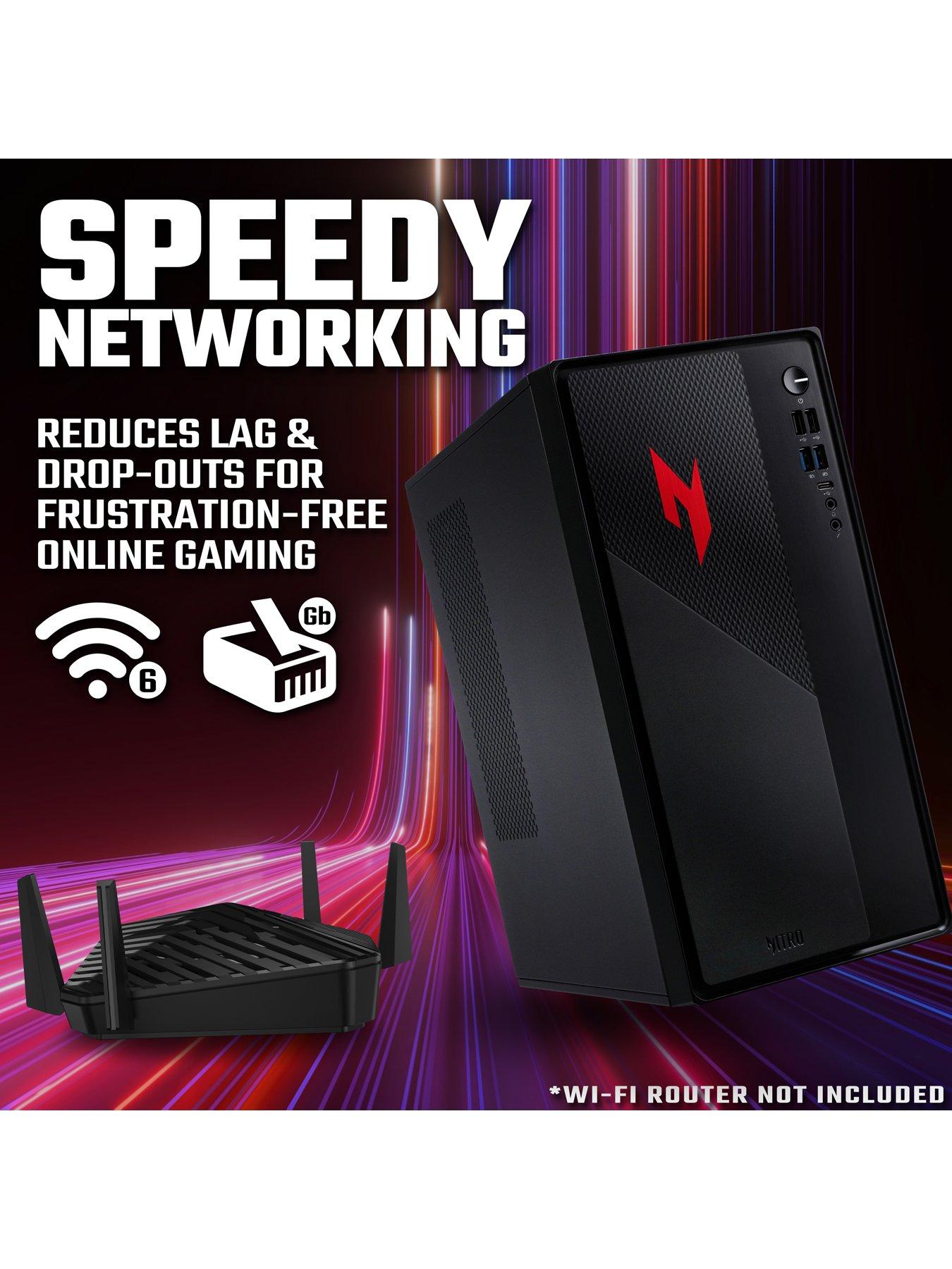 Image 6 of 8 of Acer Nitro N20 Gaming Desktop - GeForce RTX 3050 - Intel Core i5 - 16GB RAM - 512GB - Black