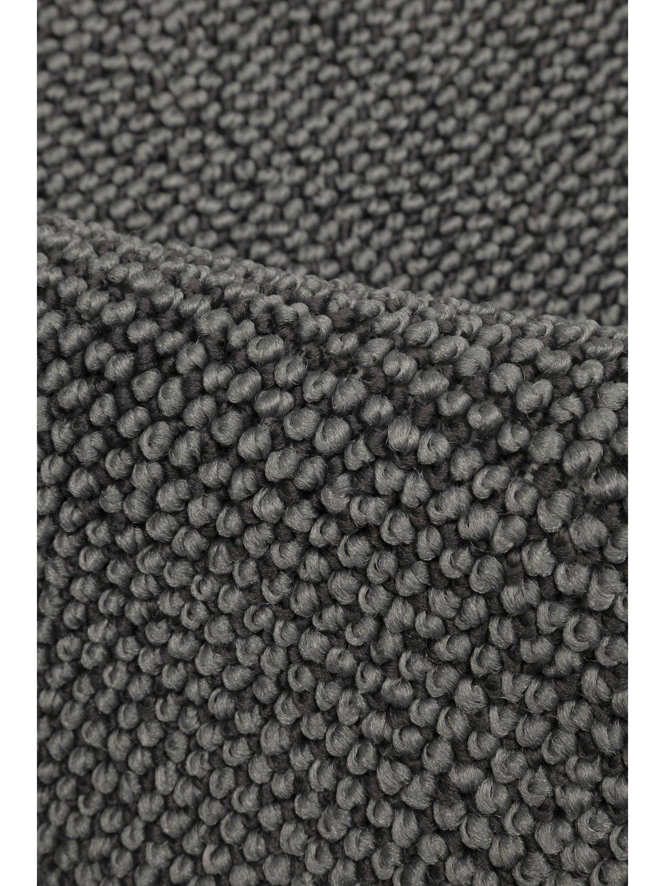 Image 3 of 4 of Homemaker Bobble Textured Stair Runner In Dark Grey - 57 X 600 Cm