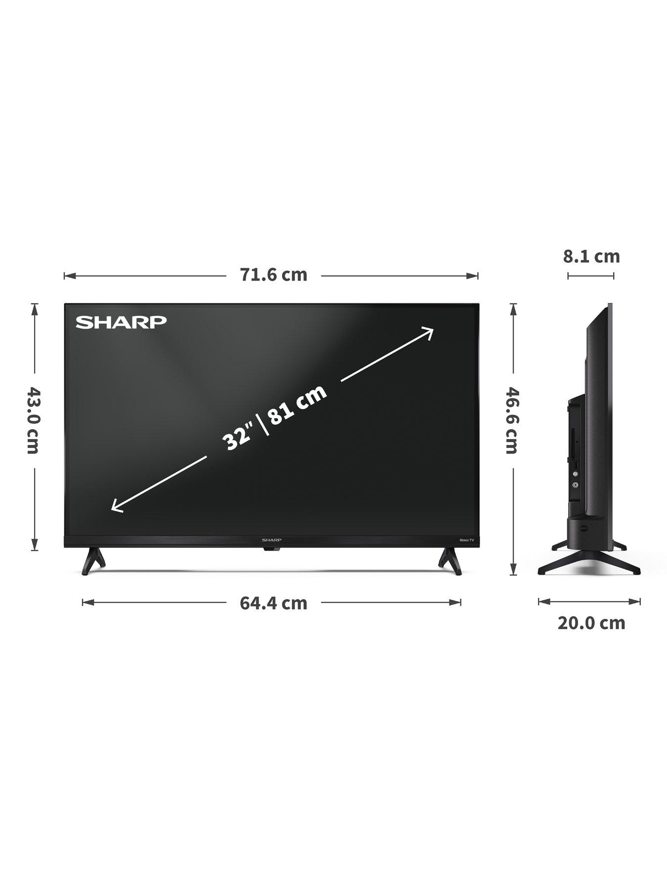 Image 7 of 7 of Sharp HD2225K 32-inch Roku Smart TV HDR10 LED with Freely- 1T-C32HD2225KB