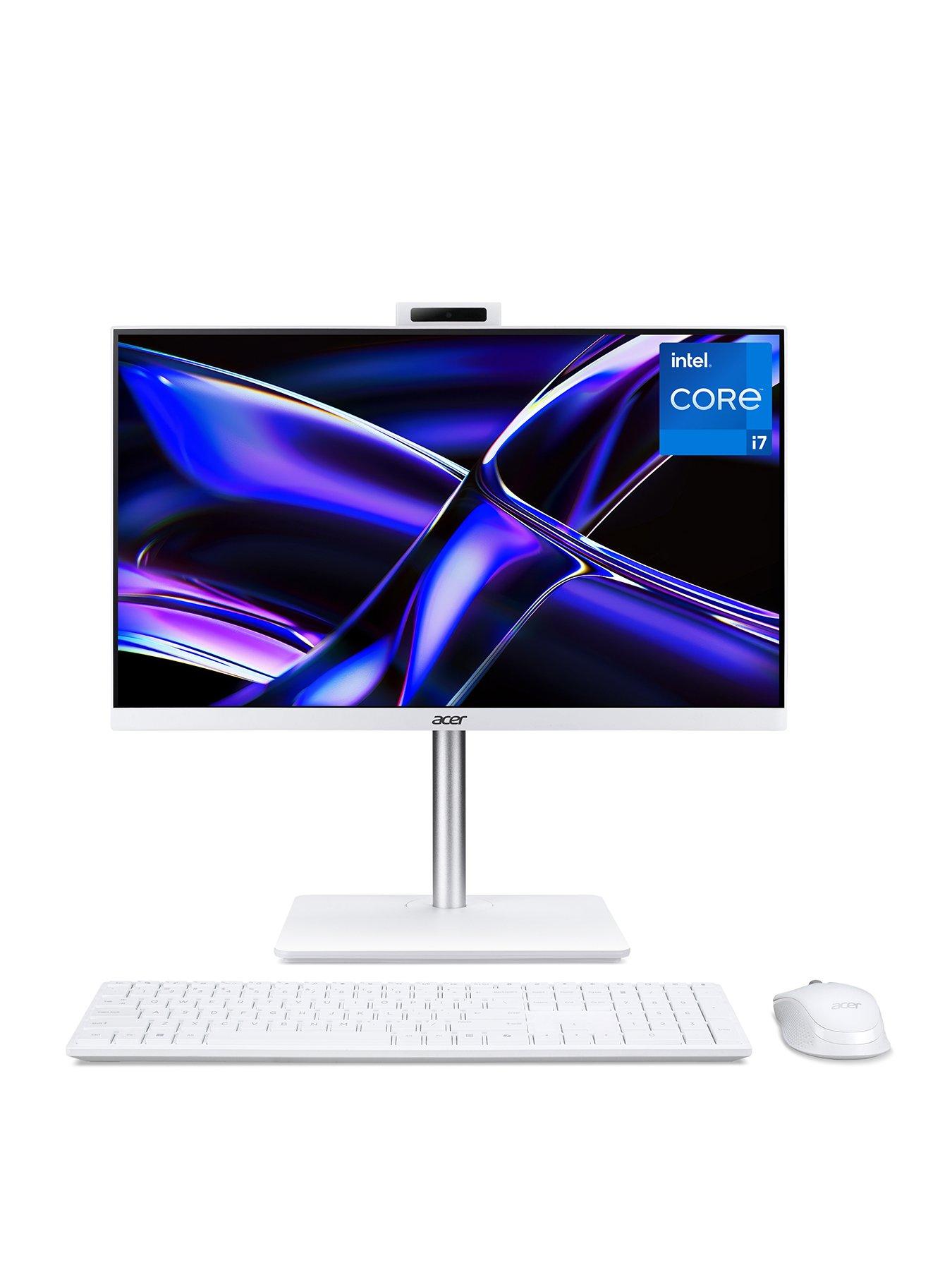 Acer Aspire C27-1E AIO Desktop - Intel Core i7 - 8GB RAM - 1TB - 27in - White